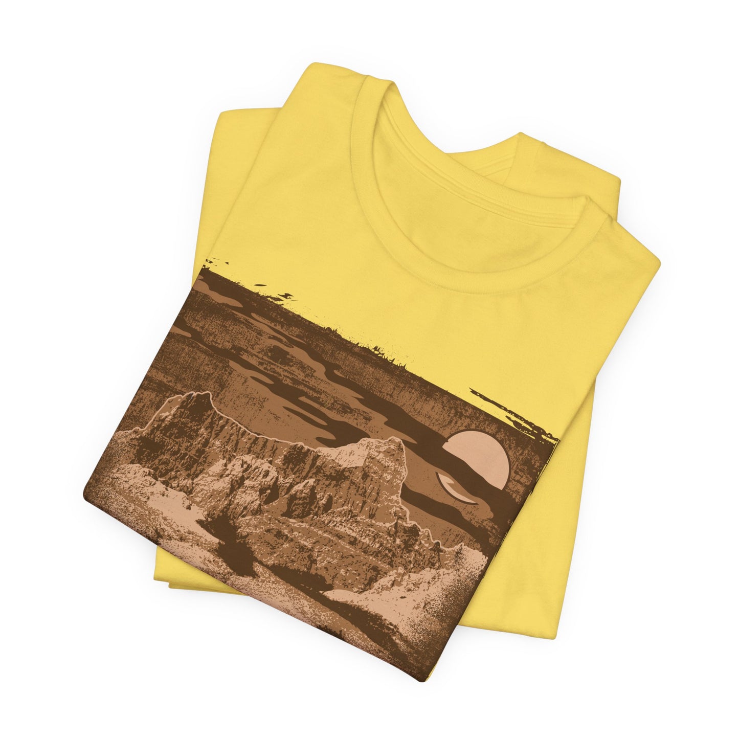 Badlands Retro Poster Graphic Design Tee, Badlands Shirt, Vintage Tees, Art Design T-Shirt, Graphic Tee, Retro Art Shirts