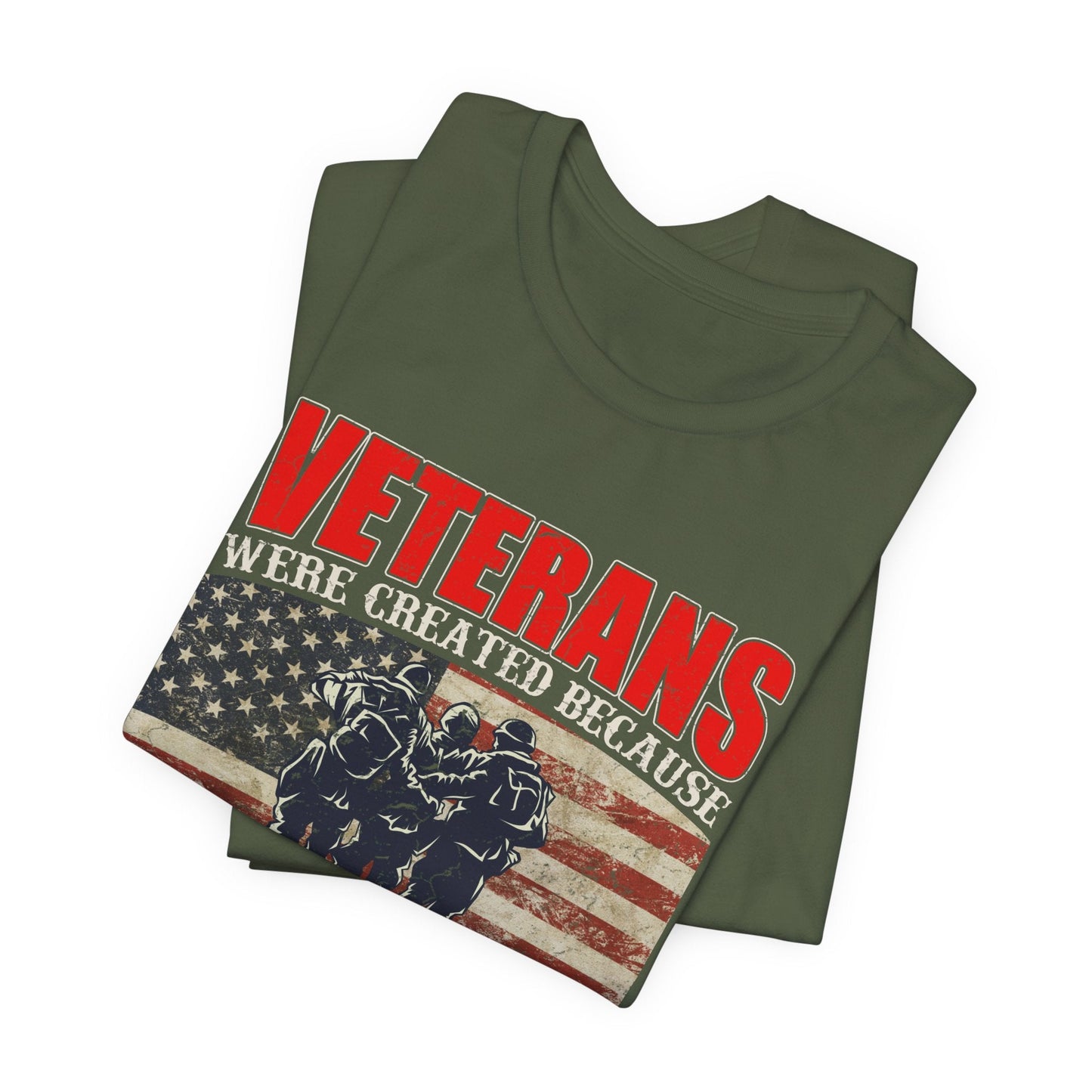 Army Veteran Patriotic Graphic Design Unisex Cotton T-Shirt v41