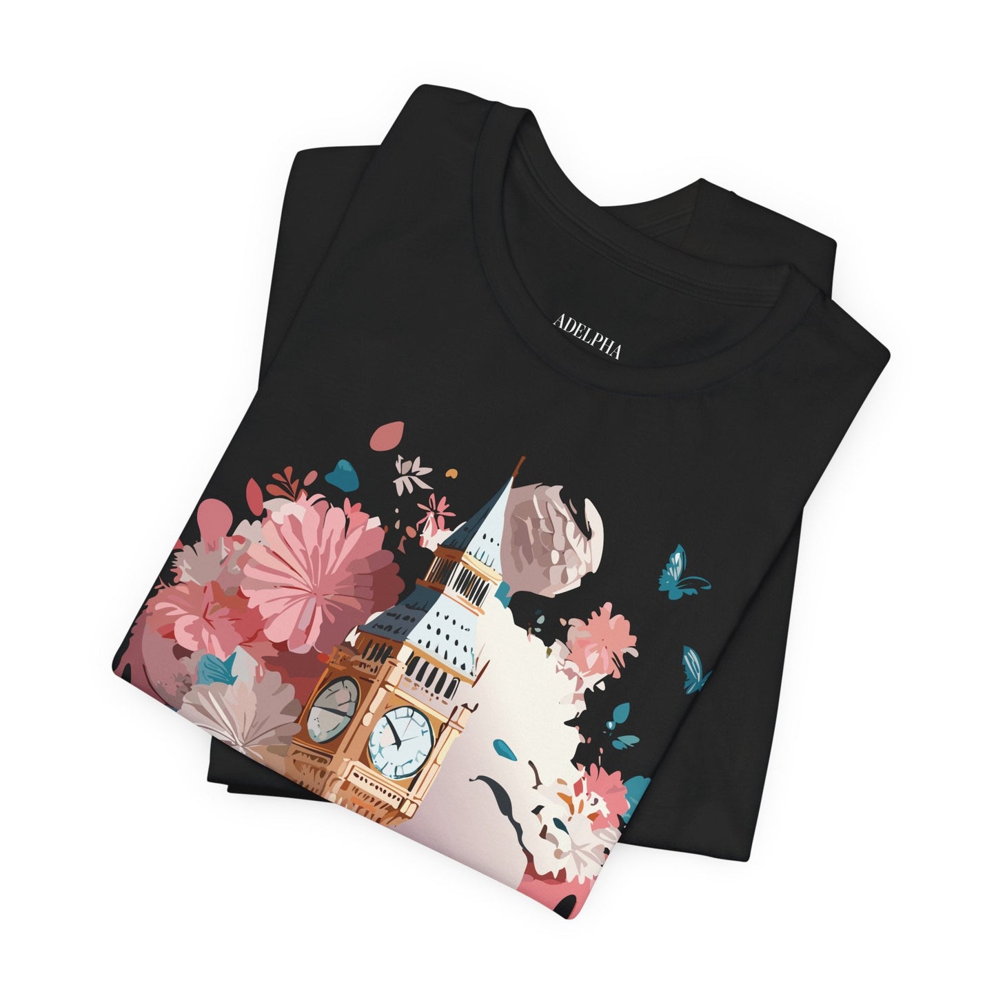 Adelpha London Graphic T Shirt Unisex Short Sleeve Tee For Everyday Style And Travel