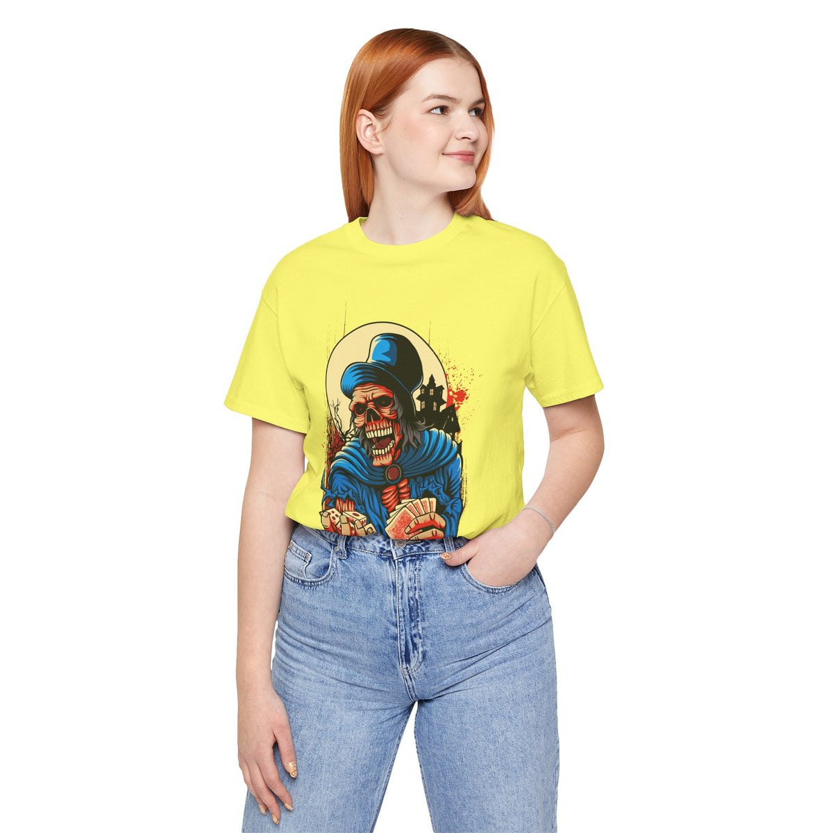 Skull Graphic Design Tee, Skull Shirt, Vintage Tees, Art Design T-Shirt, Graphic Tee, Art Shirts - 1