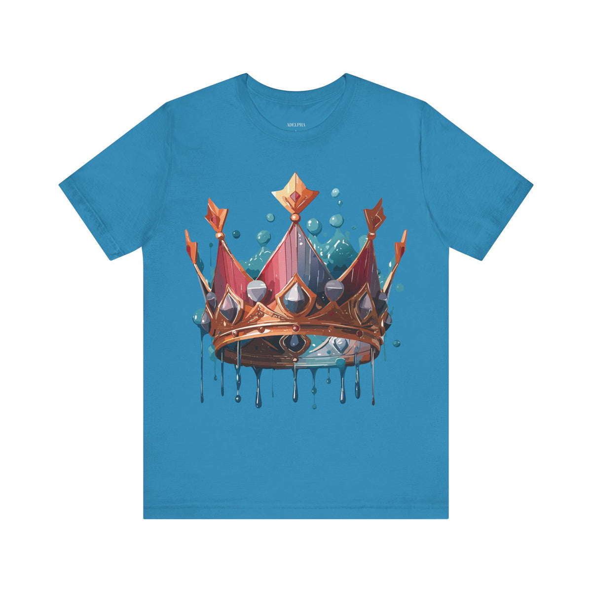 Crown Graphic Unisex Cotton Bella+Canvas Tee with Art Design n113