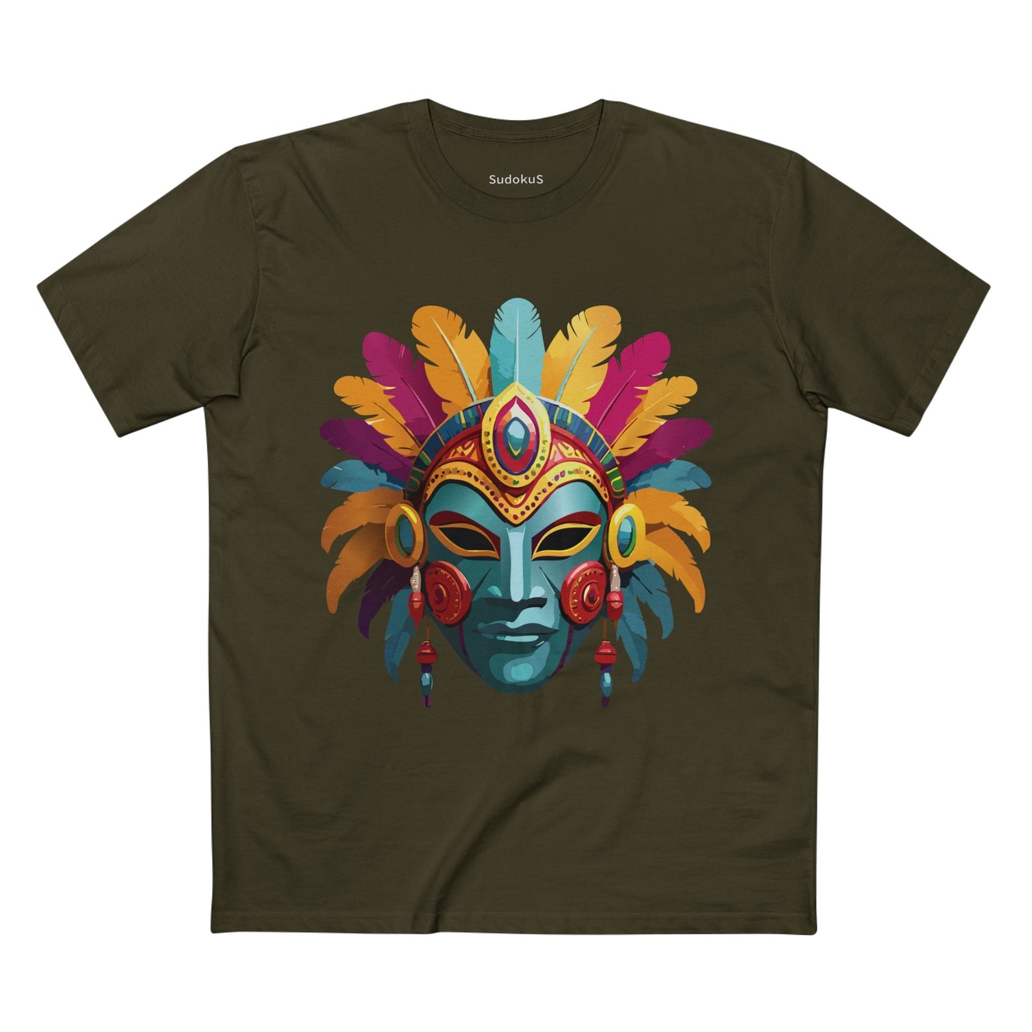 Mask Graphic Unisex 100 Cotton Staple Tee 34