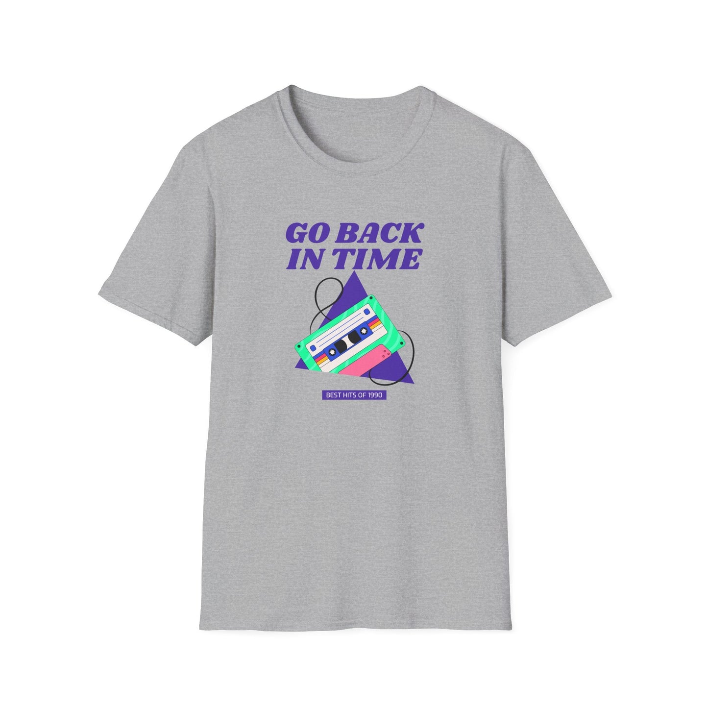 Retro Go Back In Time Cassette T-Shirt Unisex Cotton
