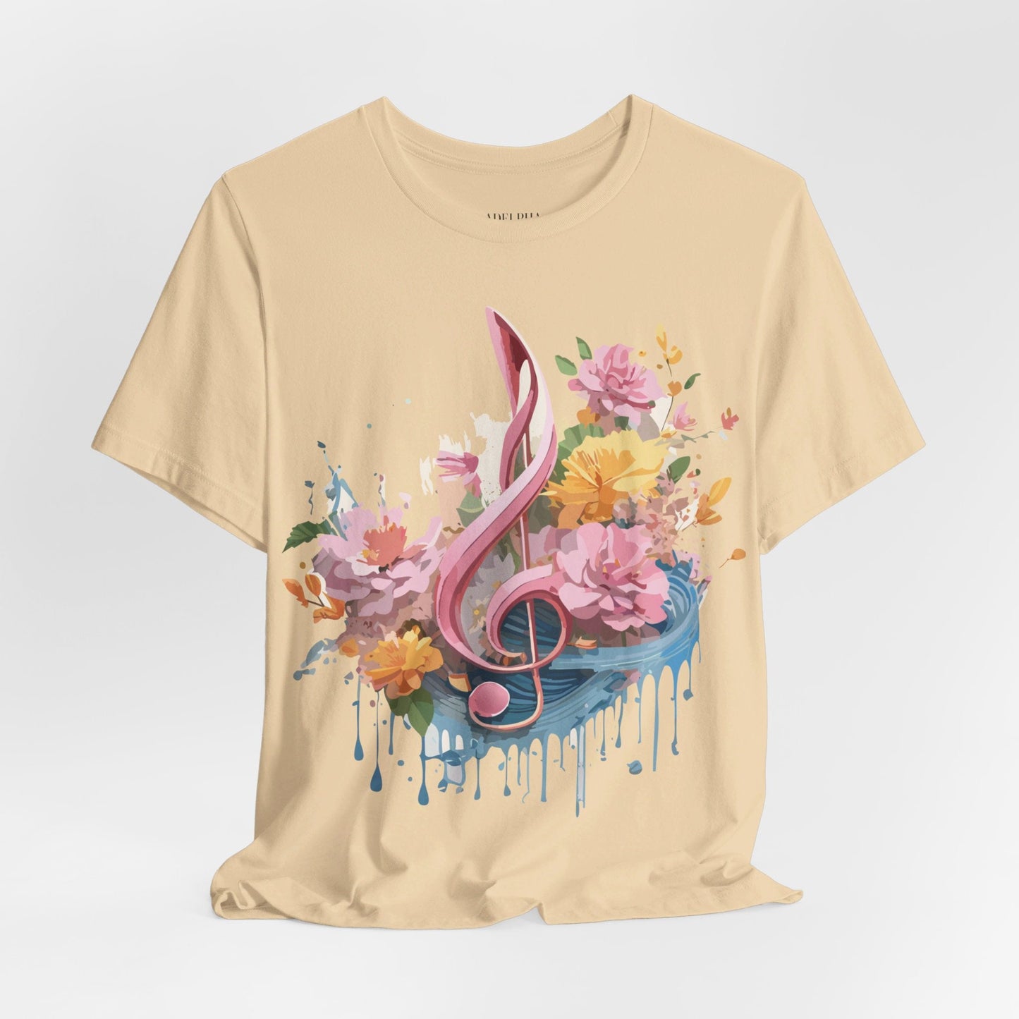 Music Graphic T Shirt Unisex Adelpha Vintage Inspired Art Design Tee Short Sleeve Premium Jersey