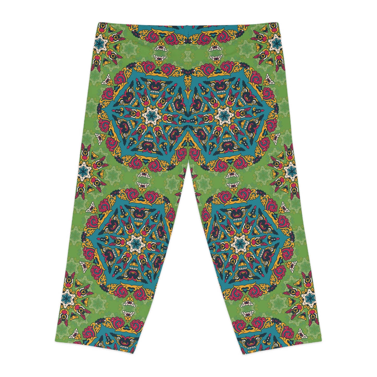 Capri leggings with traditional print