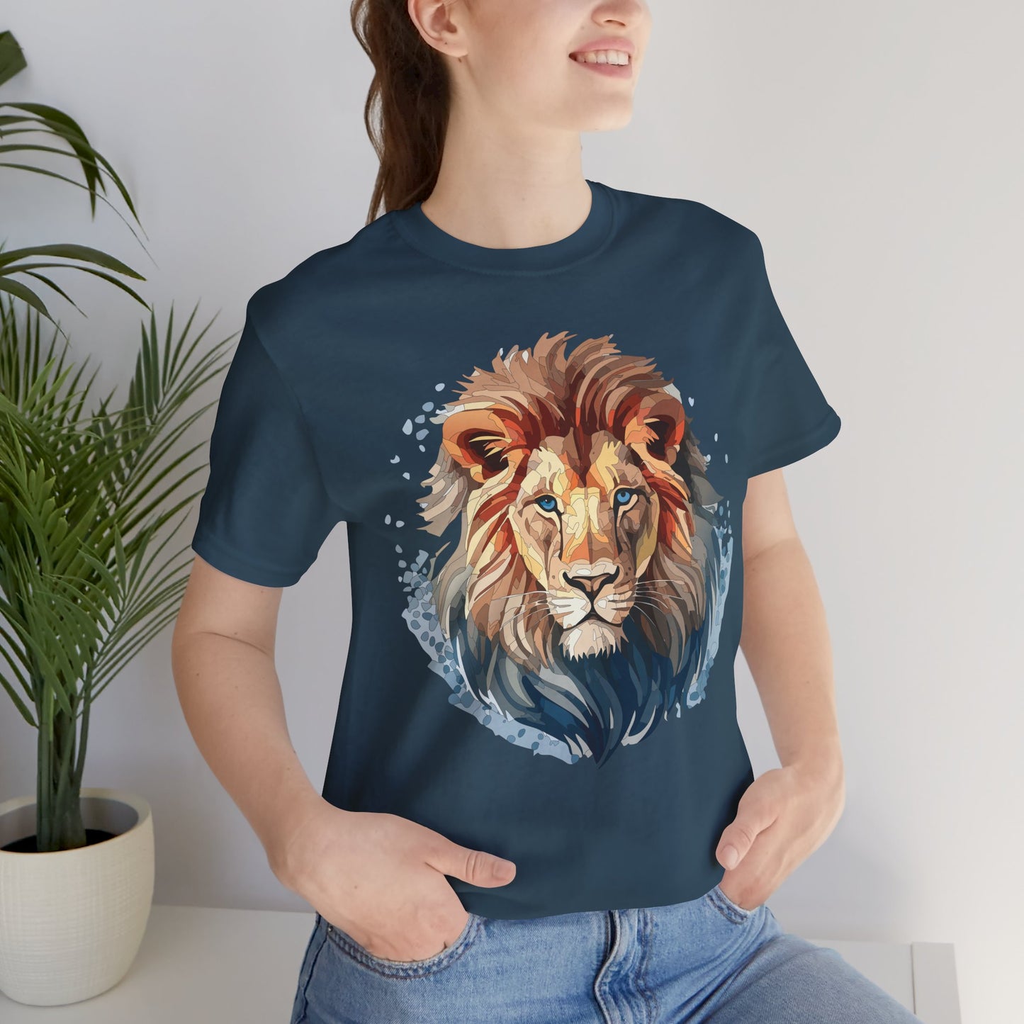 Lion Shirt, Animal Shirt, T-Shirt with Lion, Art Design Tee, Animal Tees, Safari T-Shirt 12