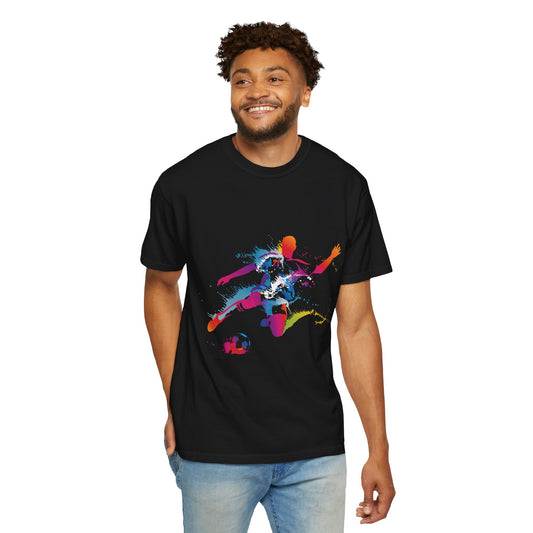 Unisex T-shirt with sports art design