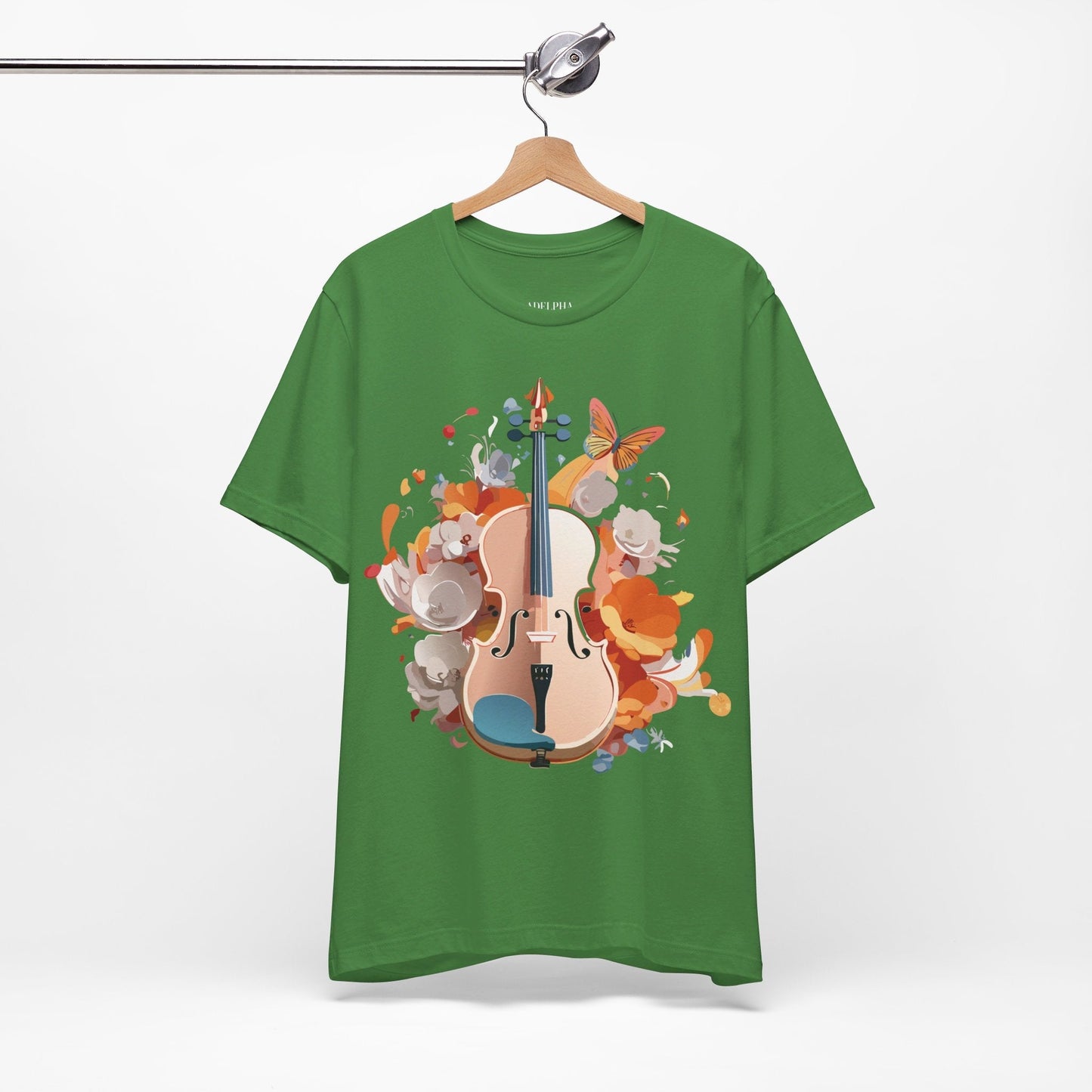Music Graphic Unisex 100 Cotton Vintage Art with Musical Elements Tee 8