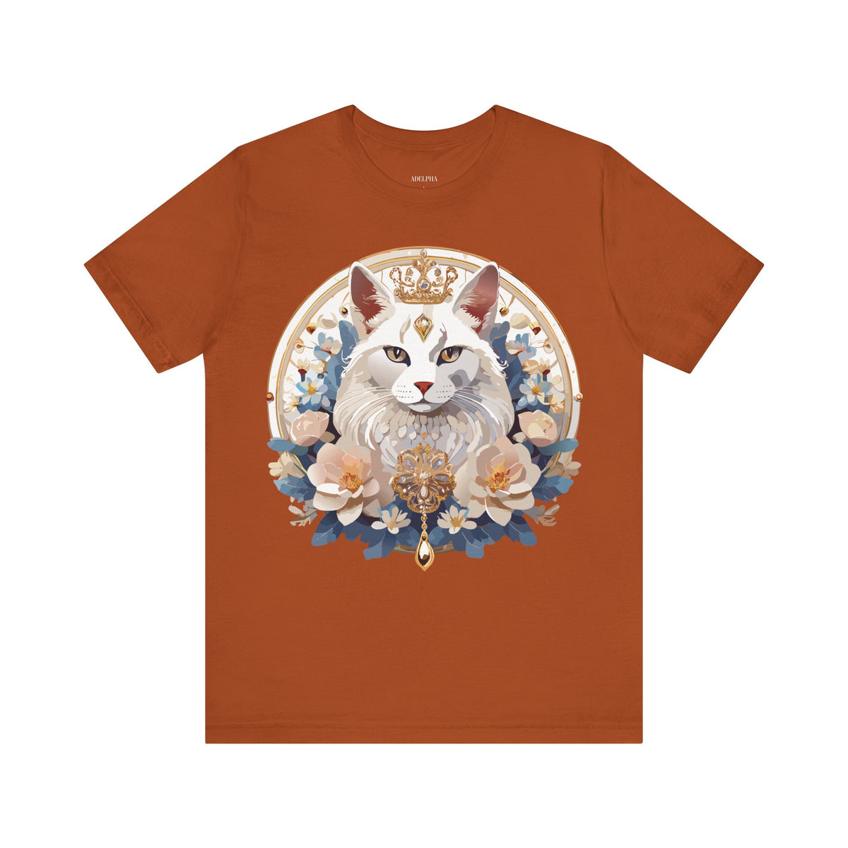 Medallion Graphic Unisex Cotton Bella+Canvas Tee with Art Design d74