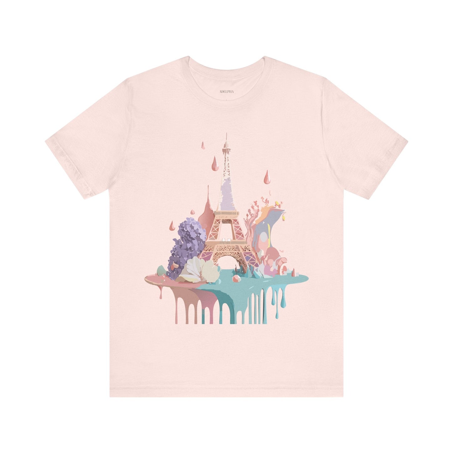 Paris Tourist Shirt Unisex Graphic Tee Vintage Inspired Artwork by Adelpha Short Sleeve Jersey