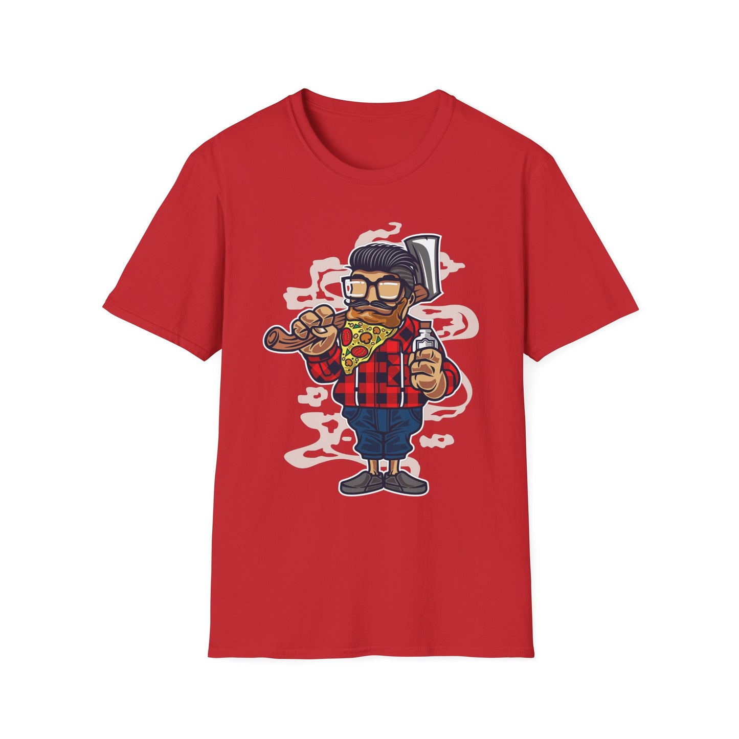Unisex Cotton T-Shirt with Cartoon Graphic Design