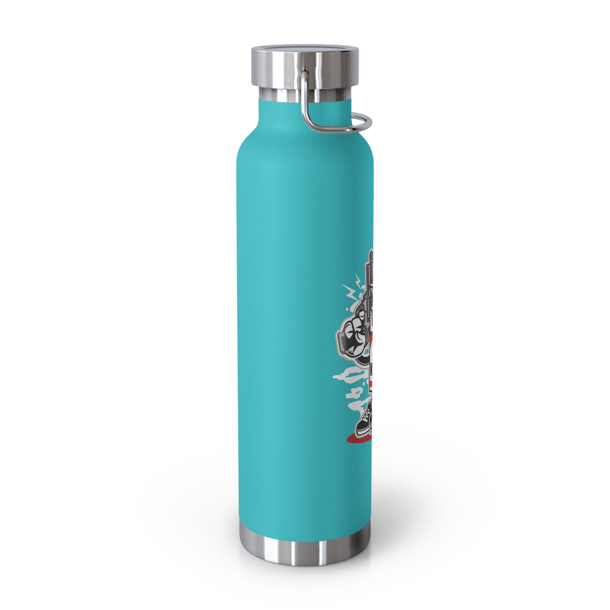 22oz Copper Insulated Water Bottle with Cartoon Design - CV15