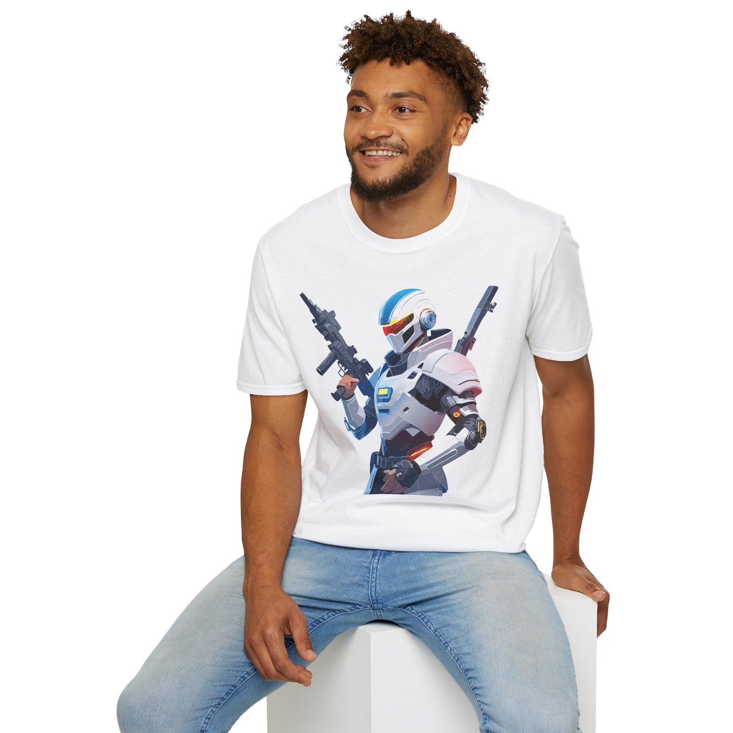 Robocop T Shirt Unisex Gildan Softstyle 64000 100 Percent Ring Spun Cotton Tee Premium