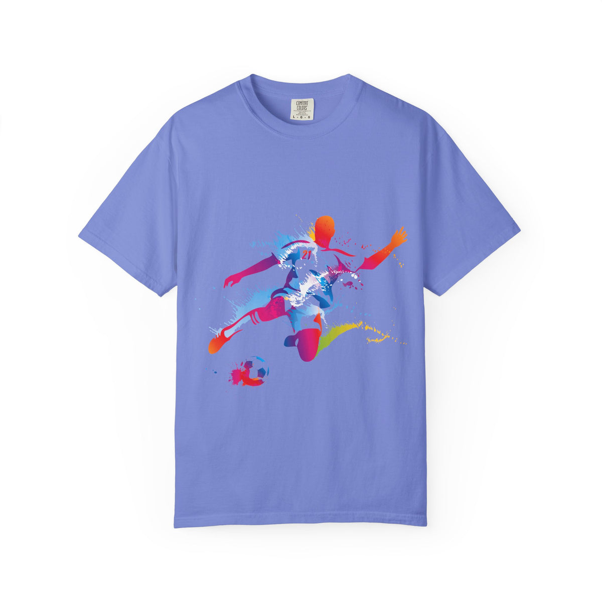 Sports Graphic Unisex T-Shirt Garment Dyed Cotton Relaxed Fit Comfort Colors 5
