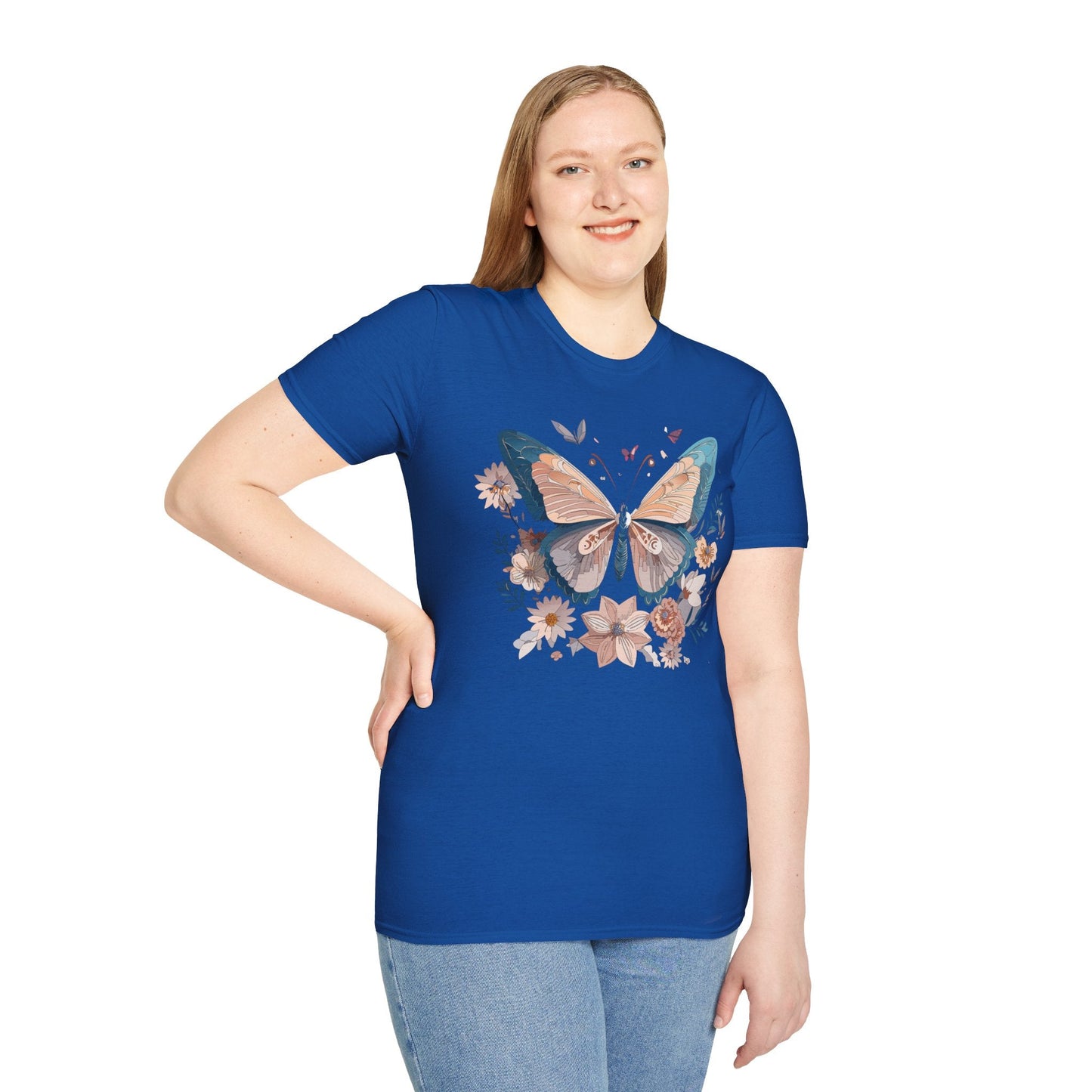 Monarch Butterfly T Shirt Unisex Softstyle Gildan 64000 Tee Lightweight Comfort Fit