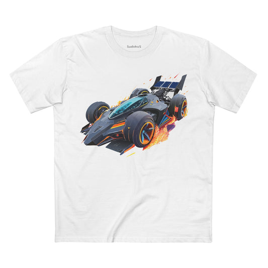Car Graphic Unisex 100 Cotton Staple Tee 13