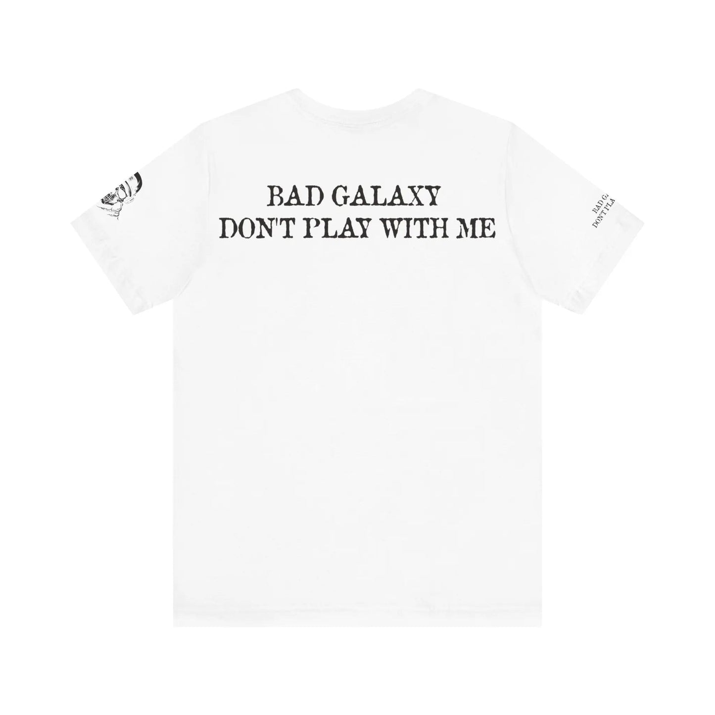 Bad Galaxy Skull T Shirt Made To Order 100 Percent Cotton USA Printed Tee With Eco Friendly Inks