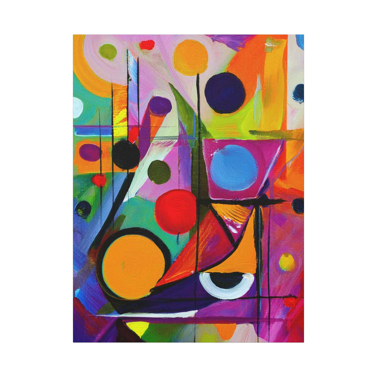 Abstract Painting Print Canvas 20x24,20x30,24x30, 24x32,24x36,30x40, 32x48,36x48,40x60 Pine-Wood Inner Frame ABS-15