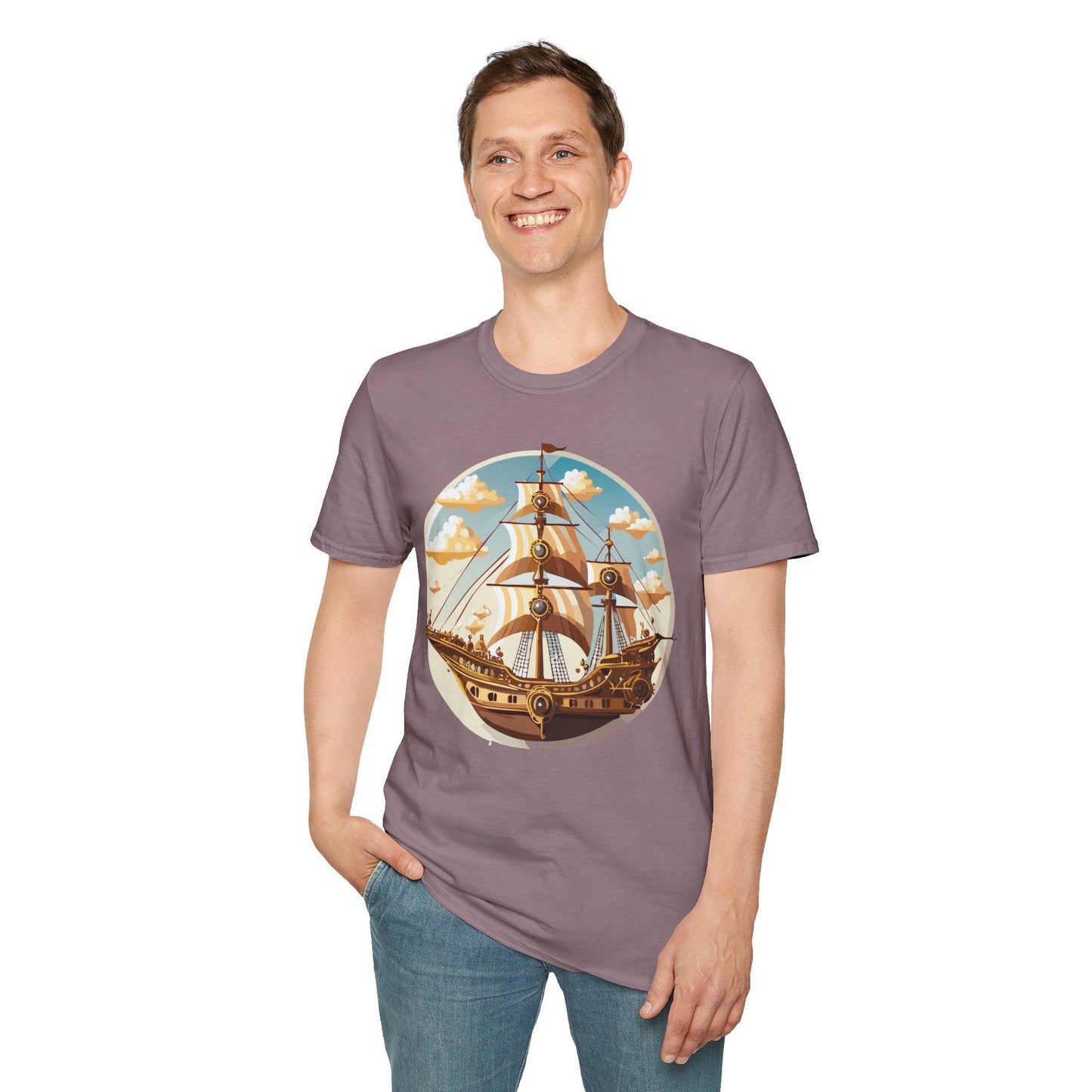 Ship T Shirt Frigate T Shirt Vessel Tee Gildan Softstyle 64000 Unisex Cotton Comfort