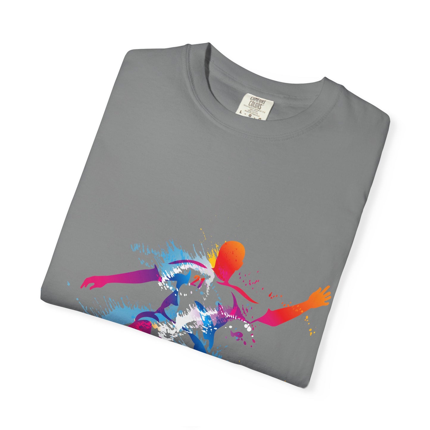 Sports Graphic Unisex T-Shirt Garment Dyed Cotton Relaxed Fit Comfort Colors 4