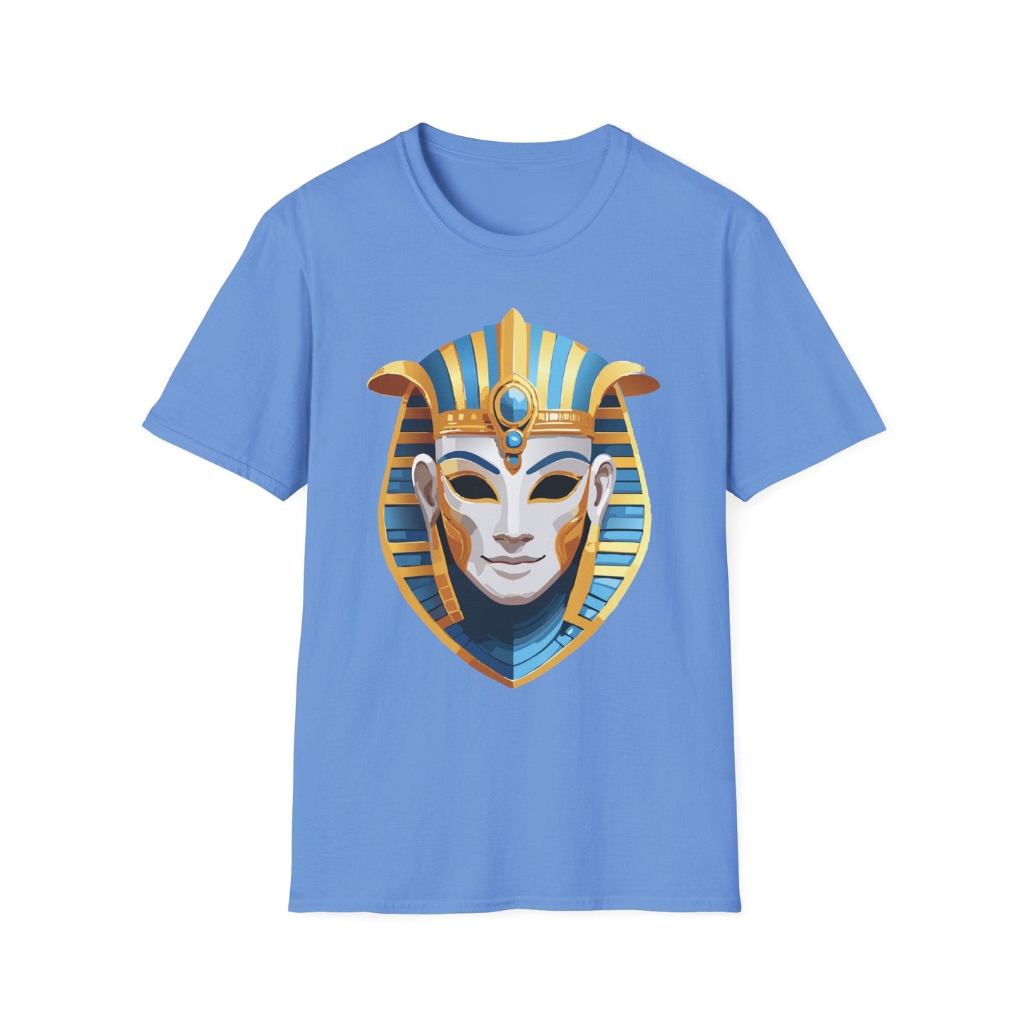 Mask Tee Shirt Unisex Gildan Softstyle 64000 Cotton Tee With Masquerade Design Artwork