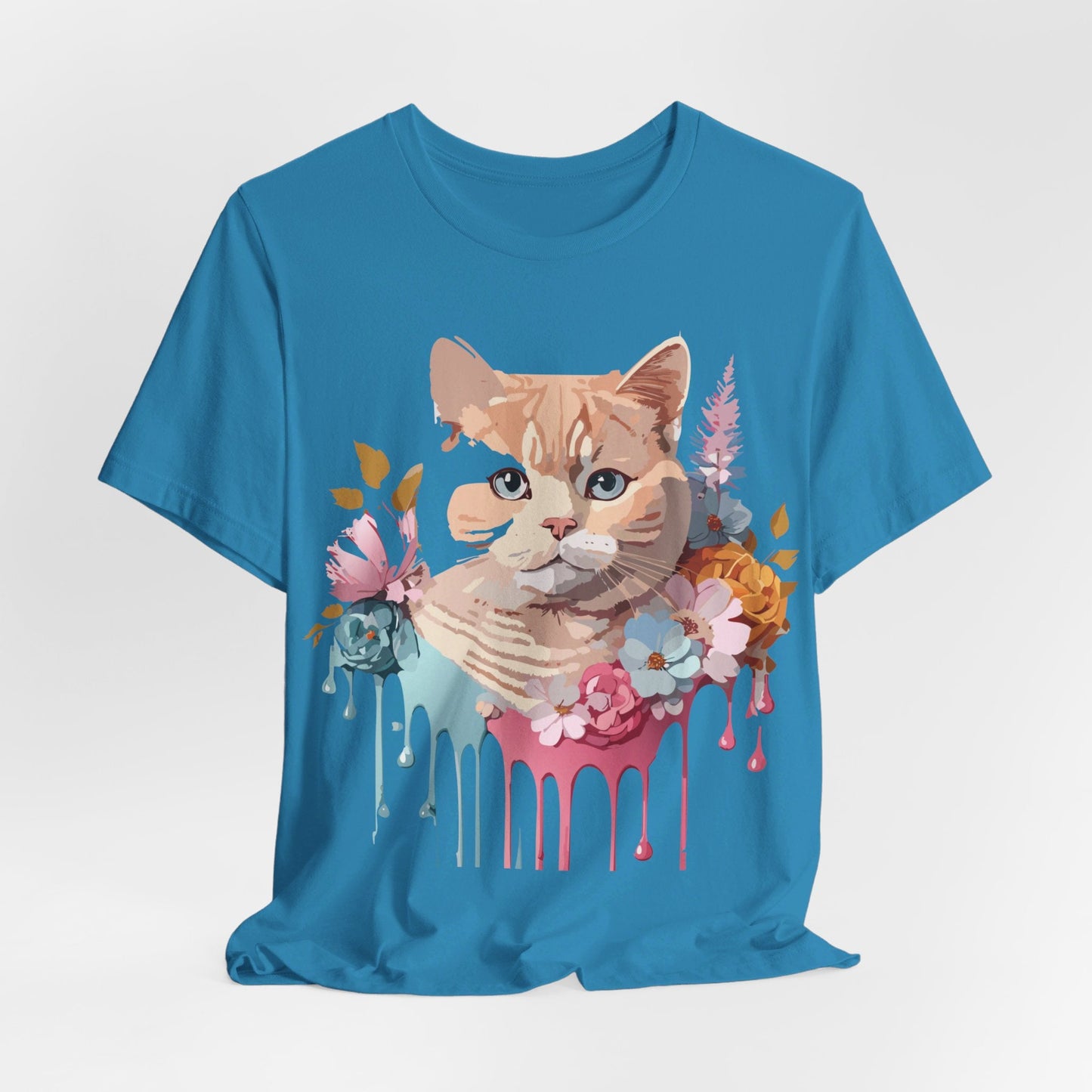 Adelpha Cat Graphic T Shirt Unisex Short Sleeve Art Design Tee Vintage Inspired