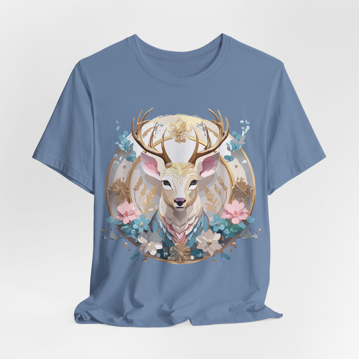 Medallion Graphic Unisex Cotton Bella+Canvas Tee with Art Design d80