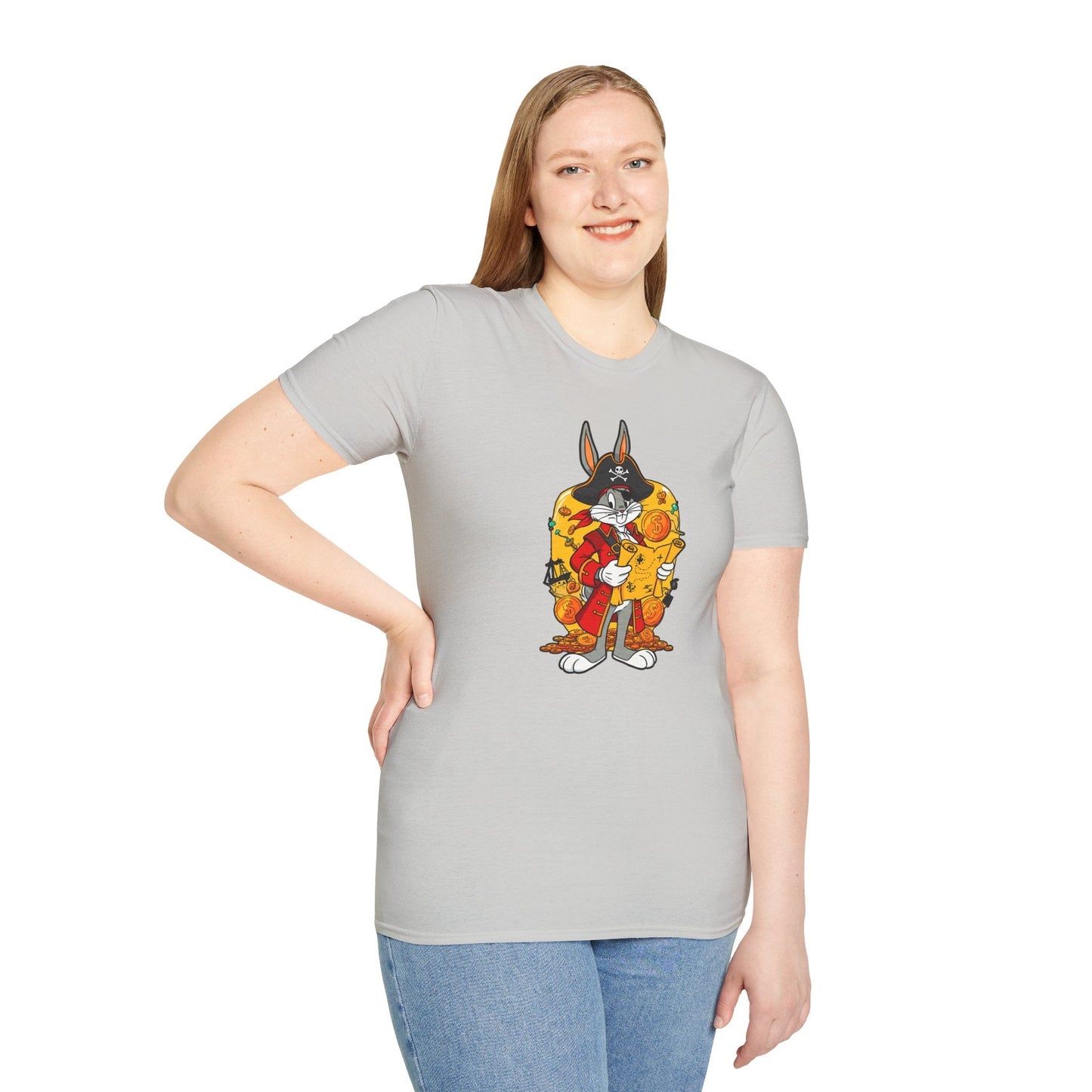 Bugs Bunny Shirt Unisex T Shirt Cartoon Design Animation Tee Gildan Softstyle 64000