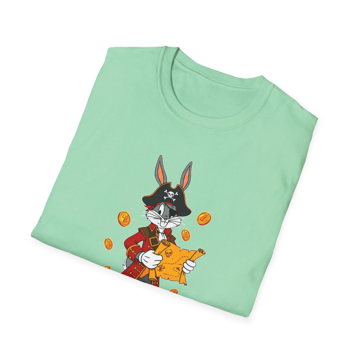 Cartoon Bunny Graphic Unisex Cotton Animal Animation Artwork Design Tee 30
