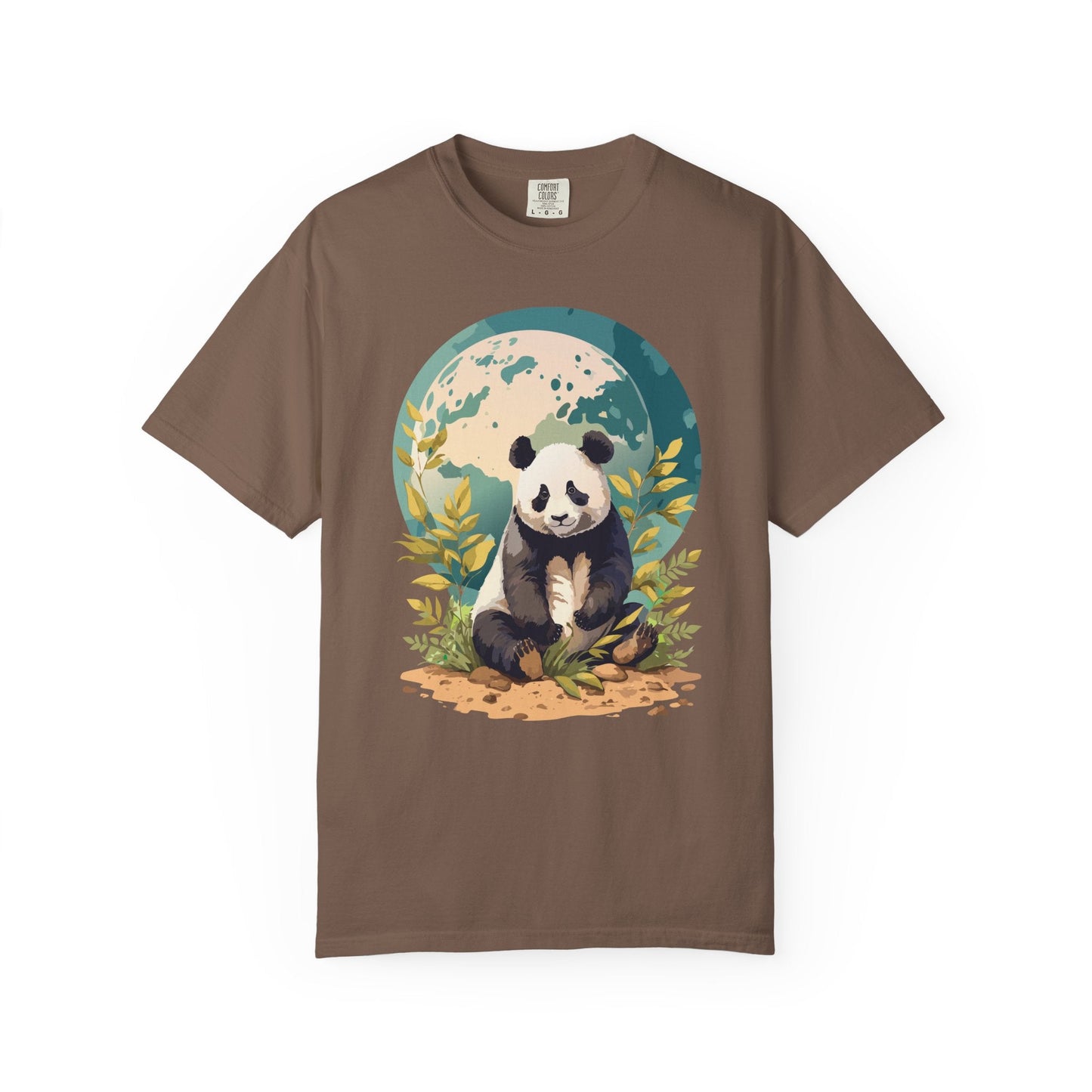 Panda Portrait Graphic T-Shirt Unisex Cotton Floral Animal Art Tee pp6