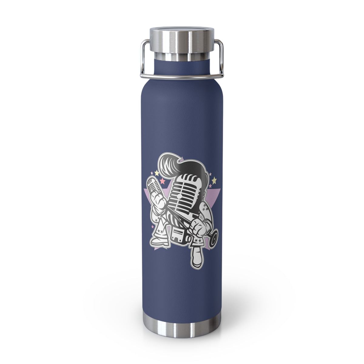22oz Copper Insulated Water Bottle with Cartoon Design - CV98