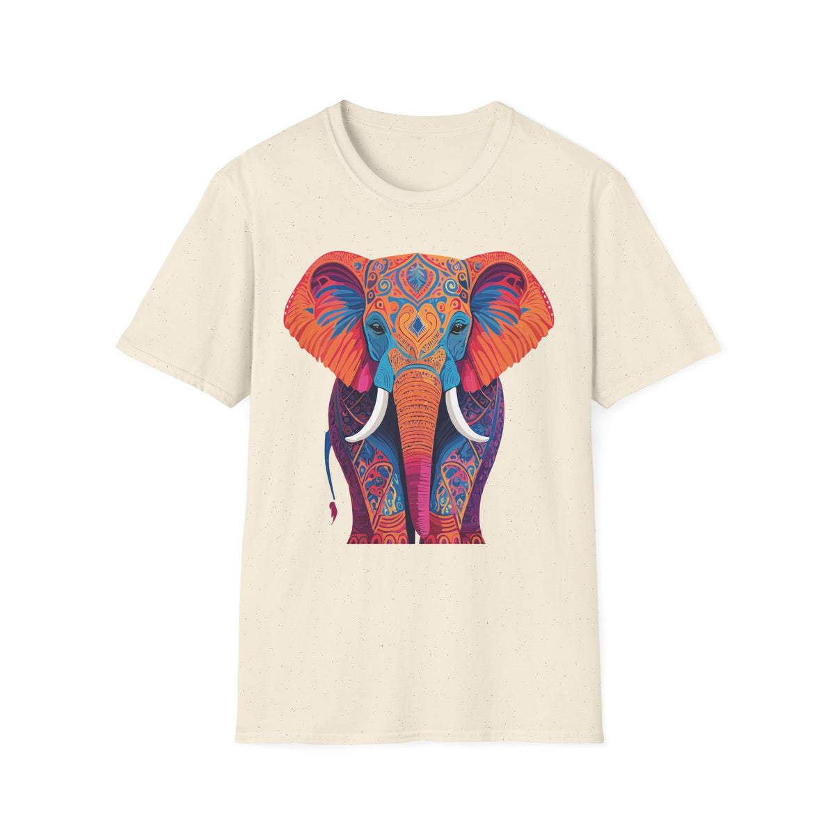 Colorful Mandala Elephant T-Shirt | Boho Animal Graphic Tee