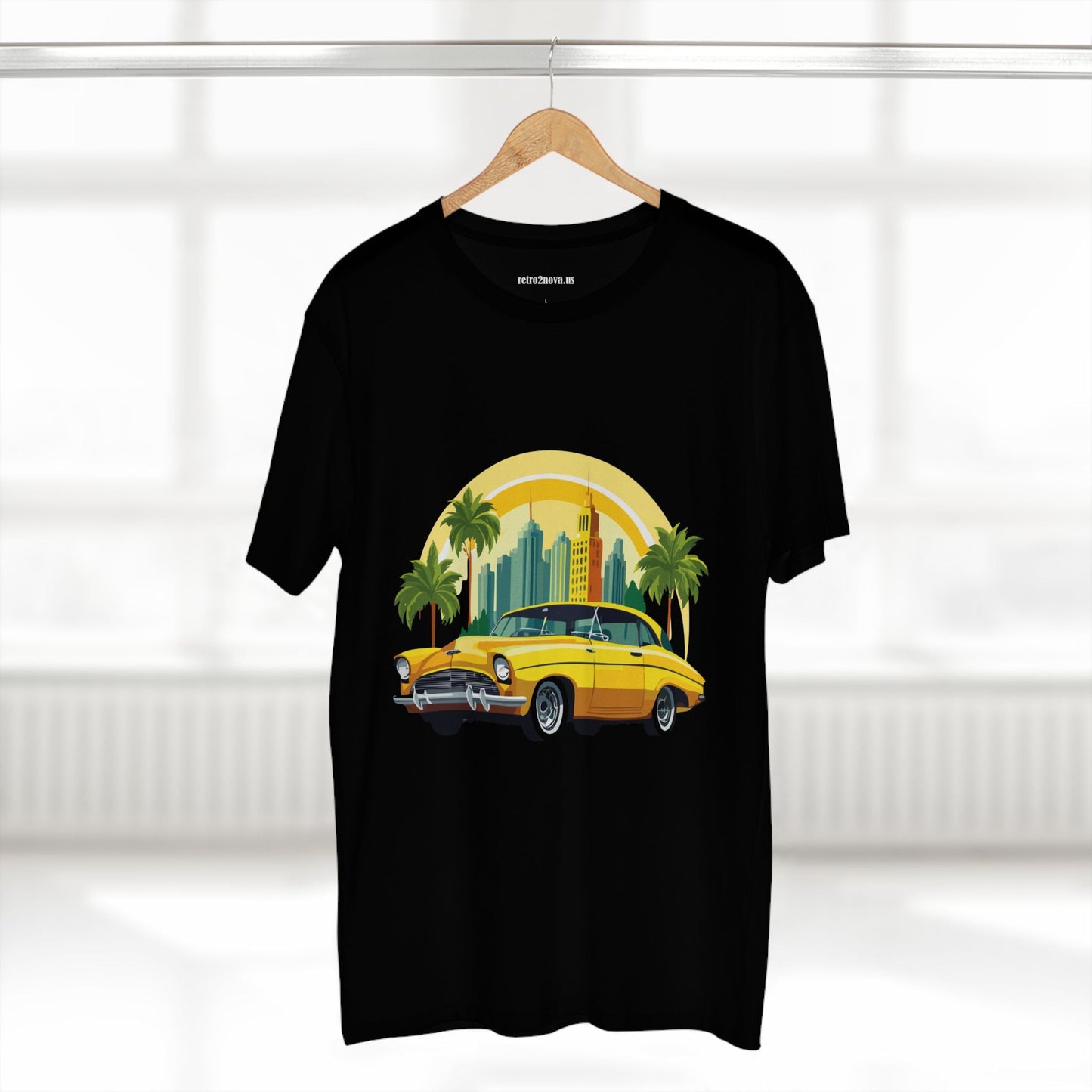 Retro Car Shirt Vintage Car Shirt Unisex Premium Cotton Tee With Original Art Design RC 24