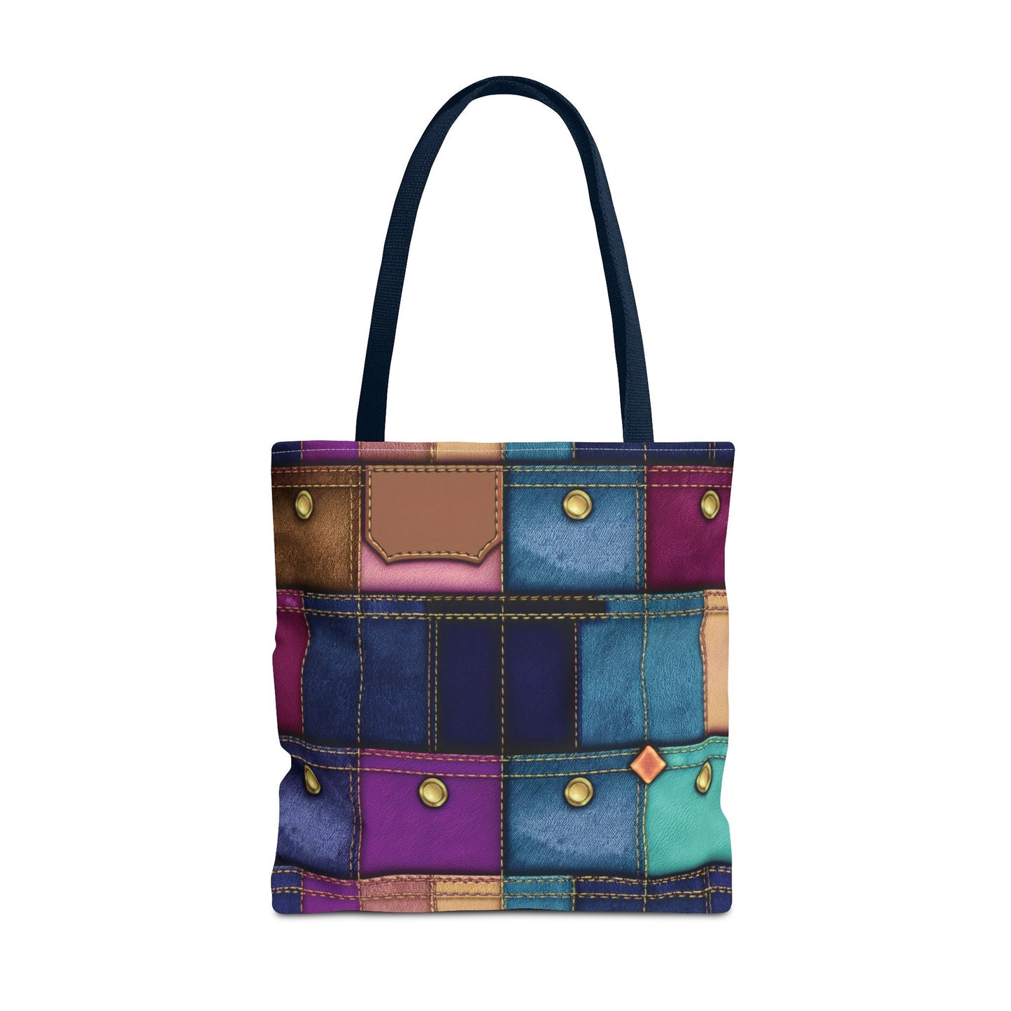 Denim Canvas Bag, Tote Bag Denim Printify