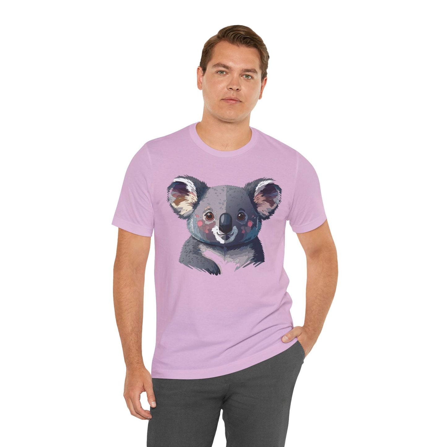 Unisex Animal Shirt With Animal Art Design Tee Wild Animals Short Sleeve Jersey Cotton