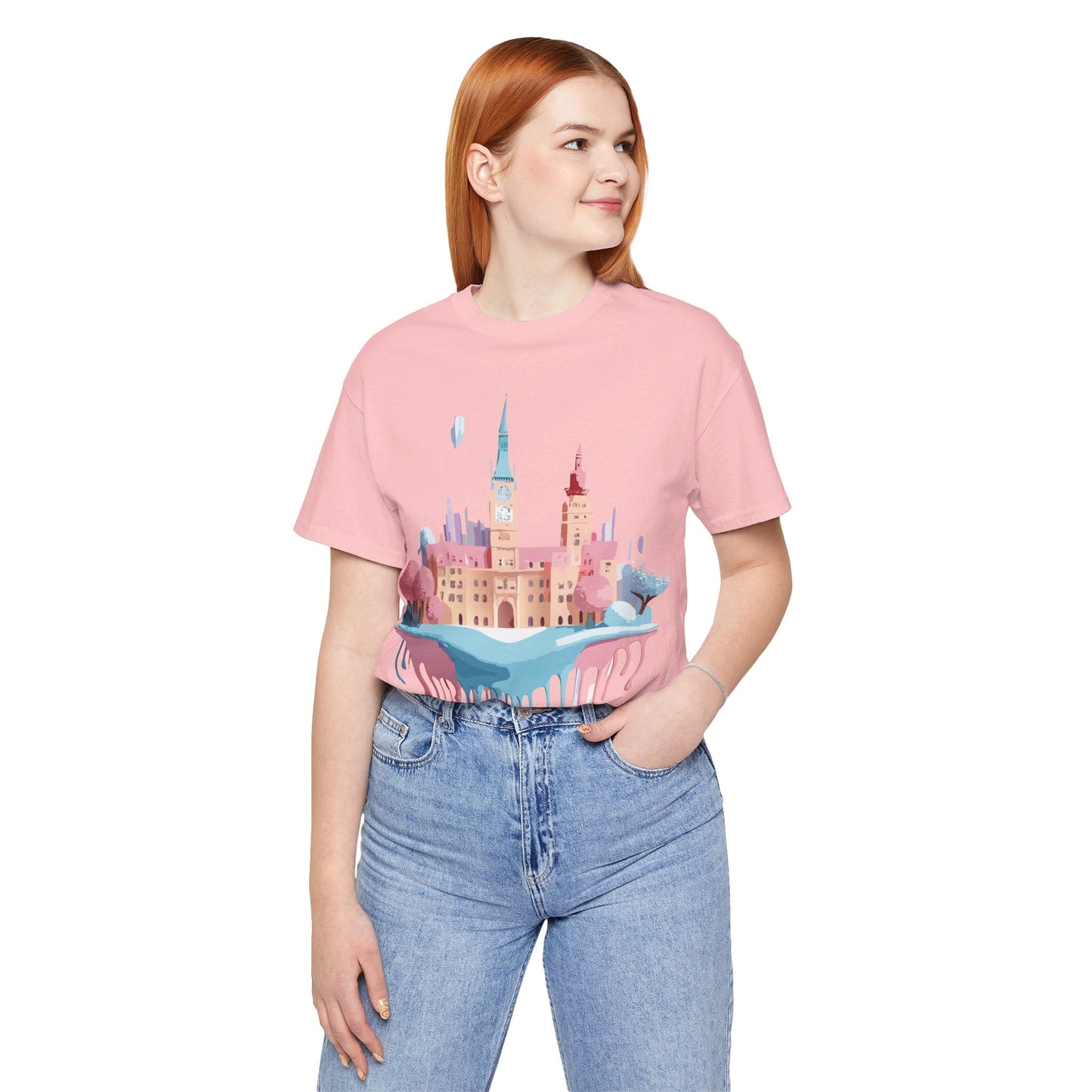 Tourist Prague Graphic Tee Unisex Jersey Short Sleeve Vintage Style