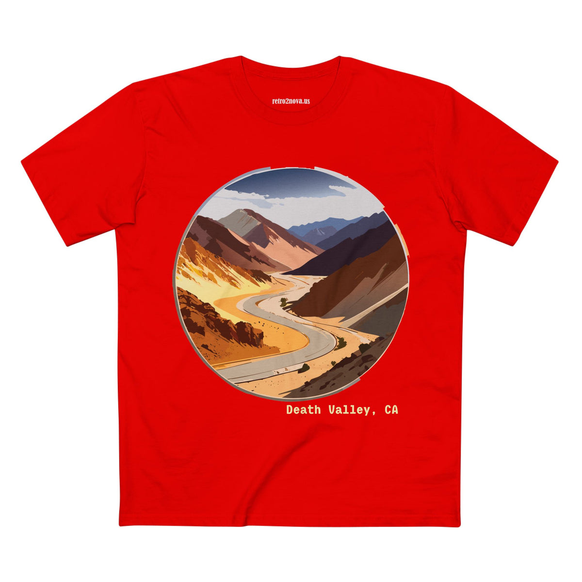 Death Valley Scenic Road Tee | Desert Landscape, California Highway