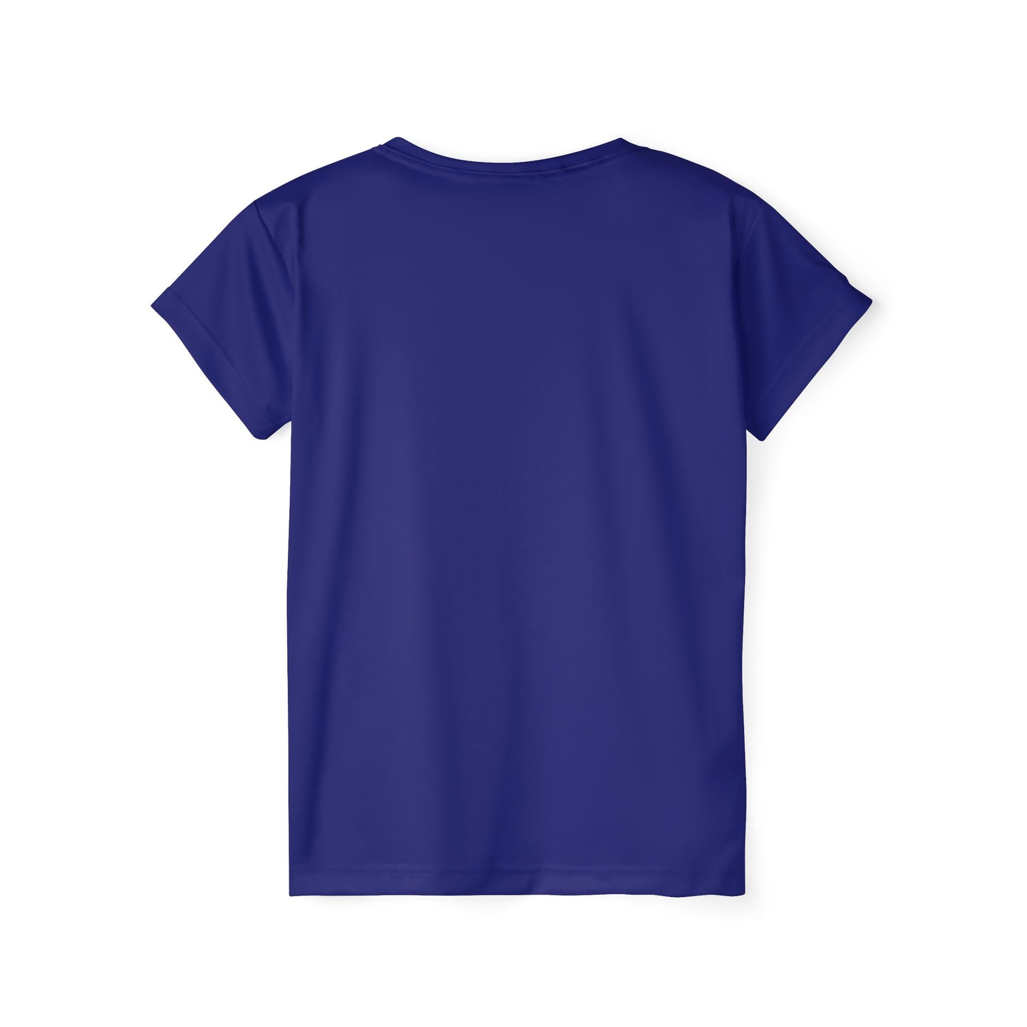 True Navy Color Women Sports Jersey Short Sleeves Poly Solid Navy Color Print Athletic Tee