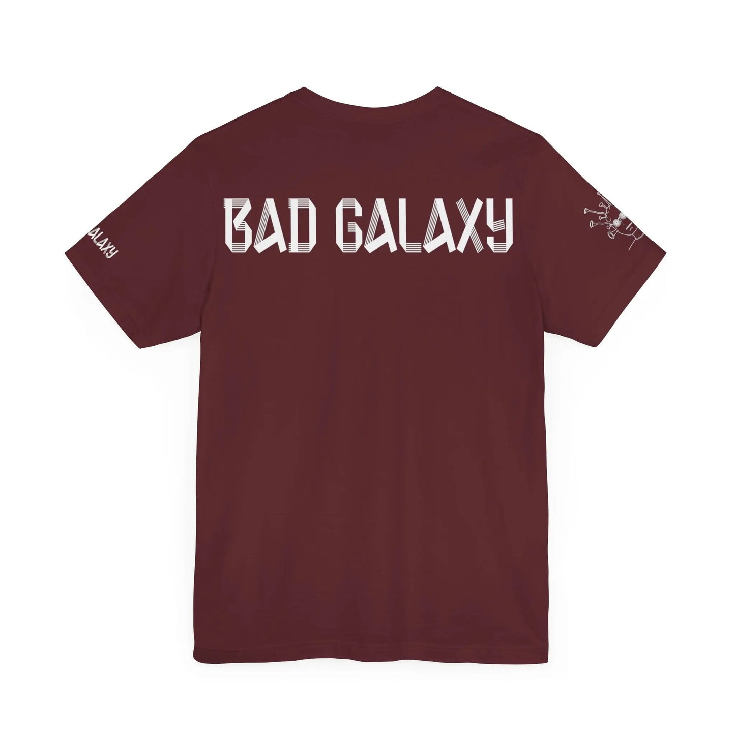 Tee Shirt With Alien From Bad Galaxy 100 Percent Cotton Eco Friendly Inks Made In USA