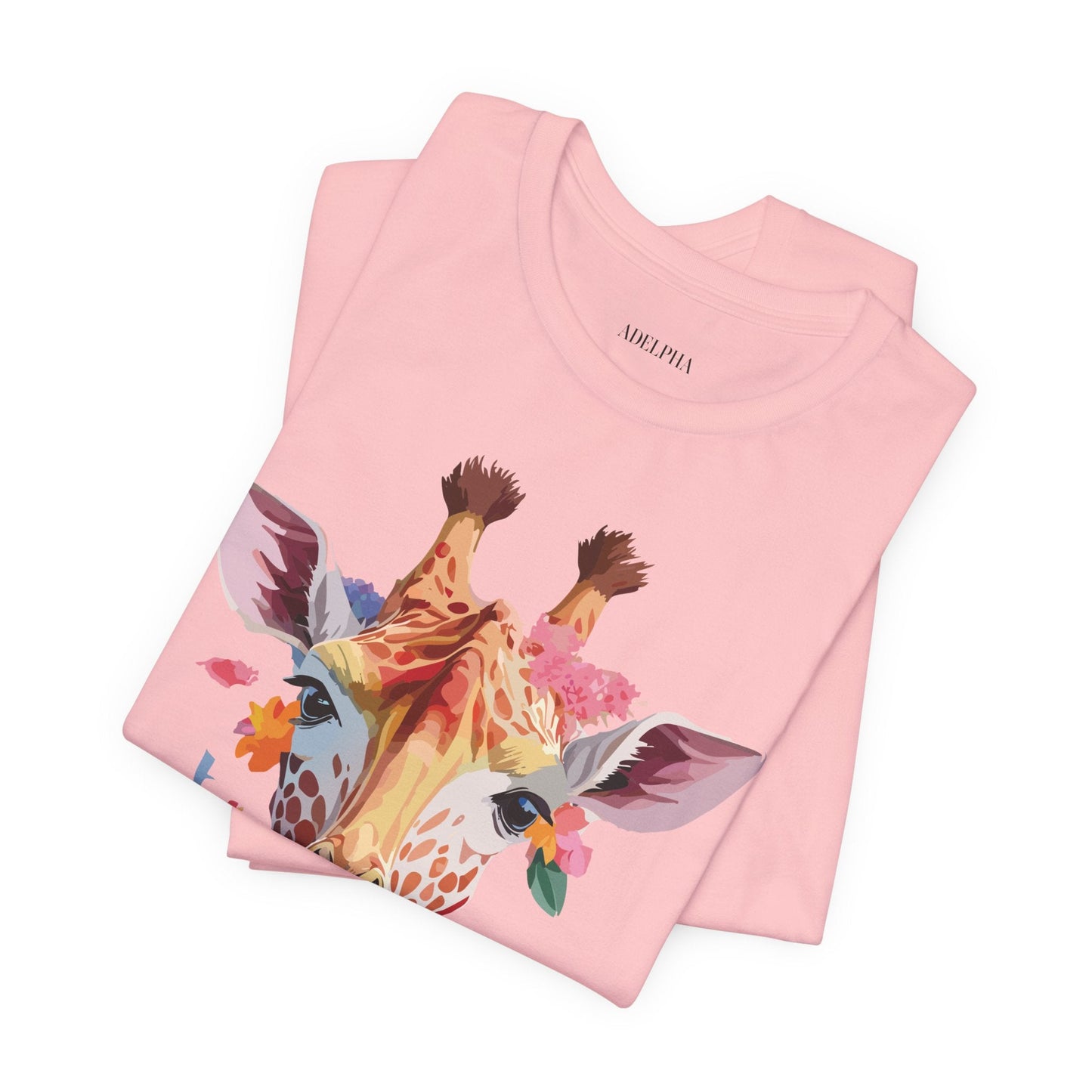 Giraffe Graphic Unisex 100 Cotton Vintage Animal Art T-Shirt 2