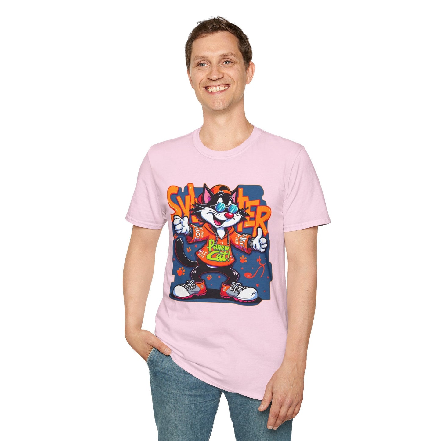 Funny Cartoon Animals Tee Shirt Unisex Gildan Softstyle 64000 Graphic Cartoon Tee