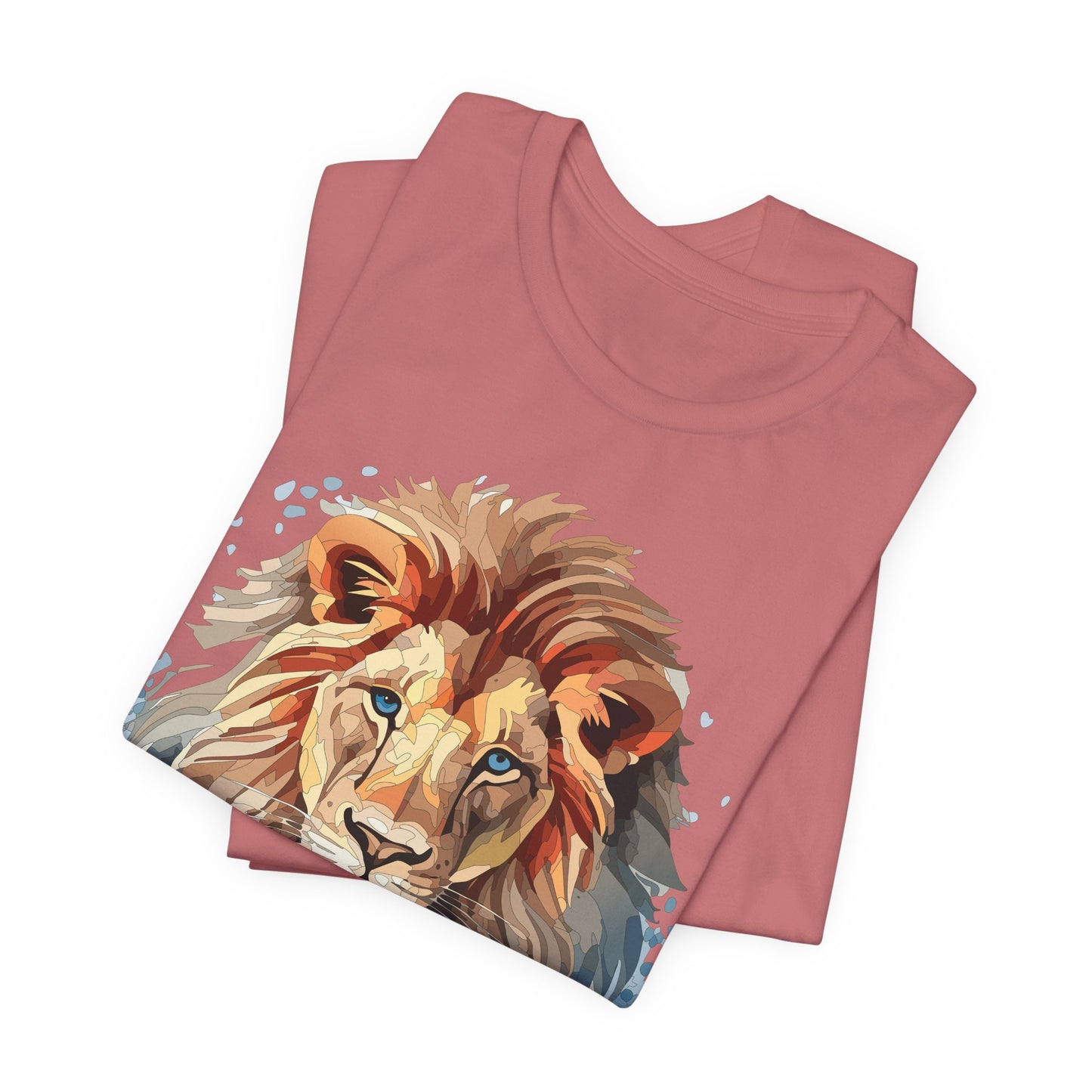 Lion Shirt, Animal Shirt, T-Shirt with Lion, Art Design Tee, Animal Tees, Safari T-Shirt 12