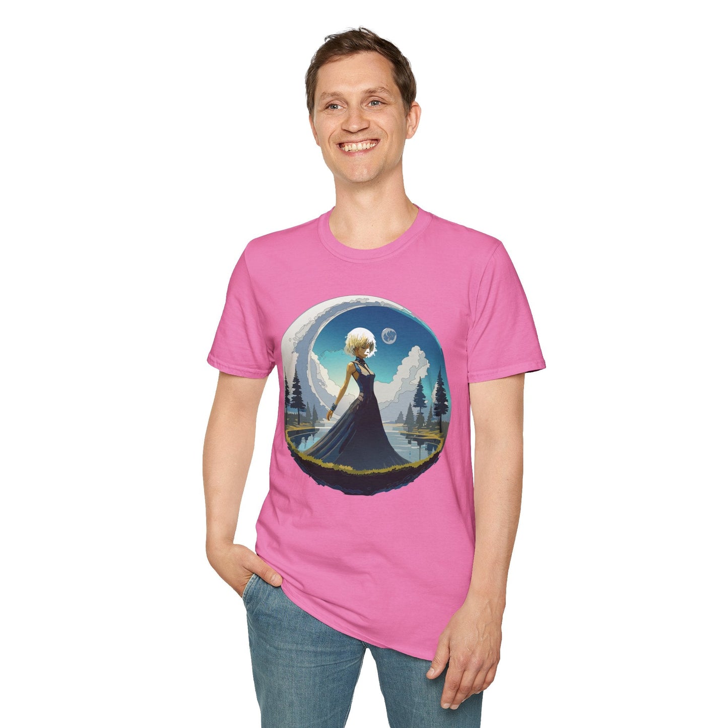Womens Graphic T Shirt Art Design Tee Gildan Softstyle 64000 Unisex Short Sleeve