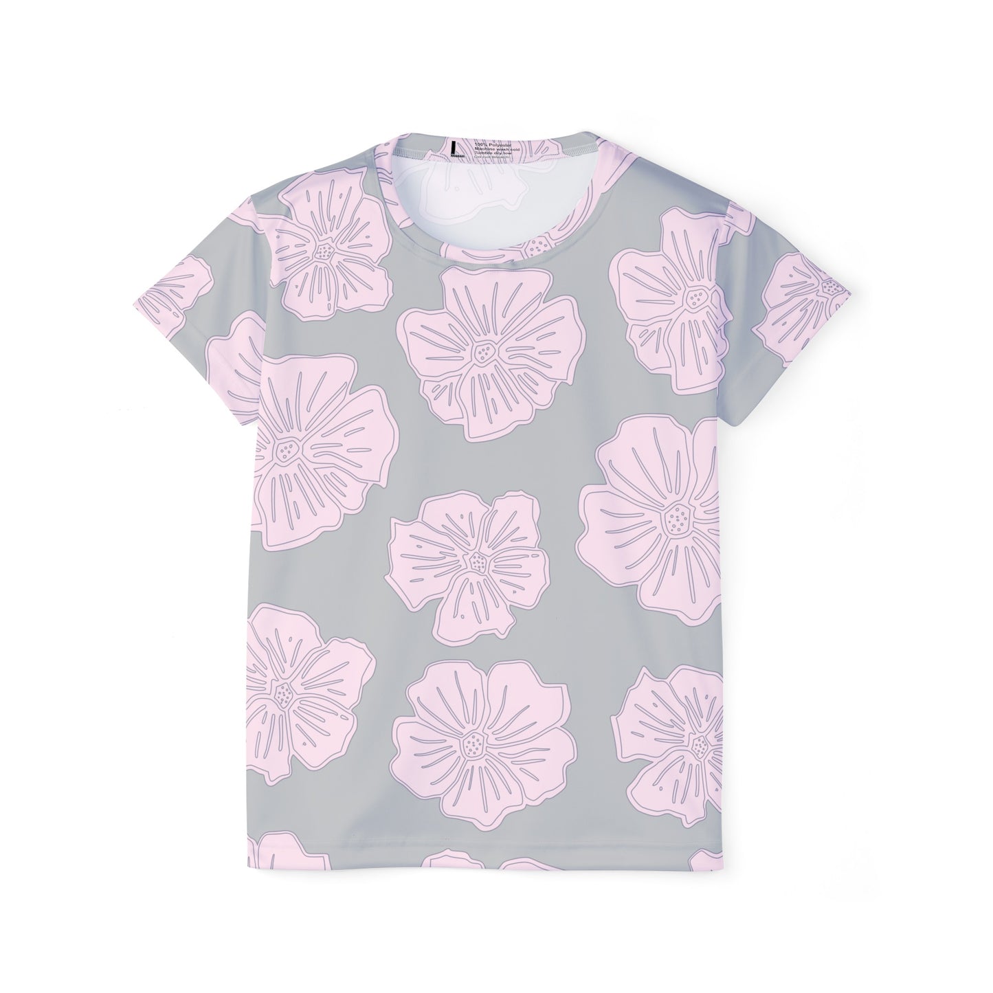 Poly Jersey Tee Shirt with floral prints