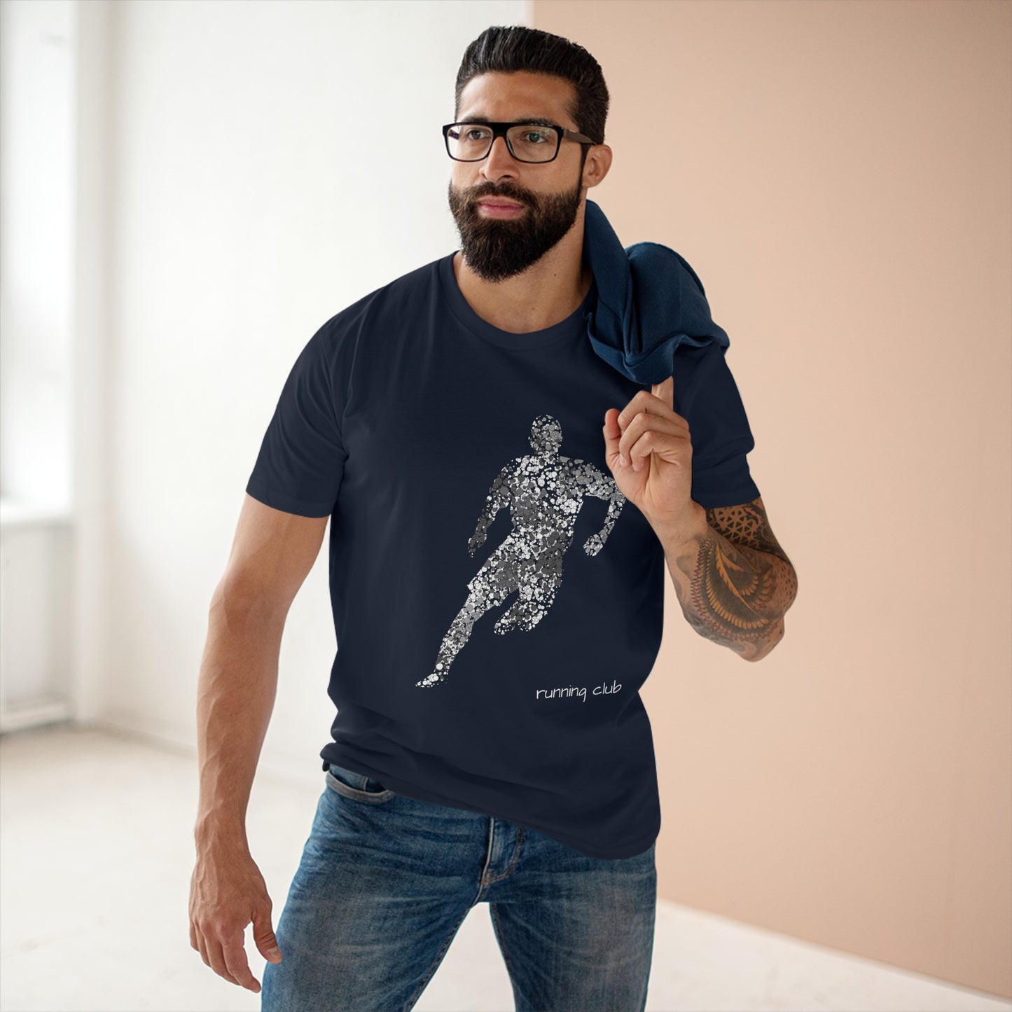 Staple Tee für Herren mit Sport-Print