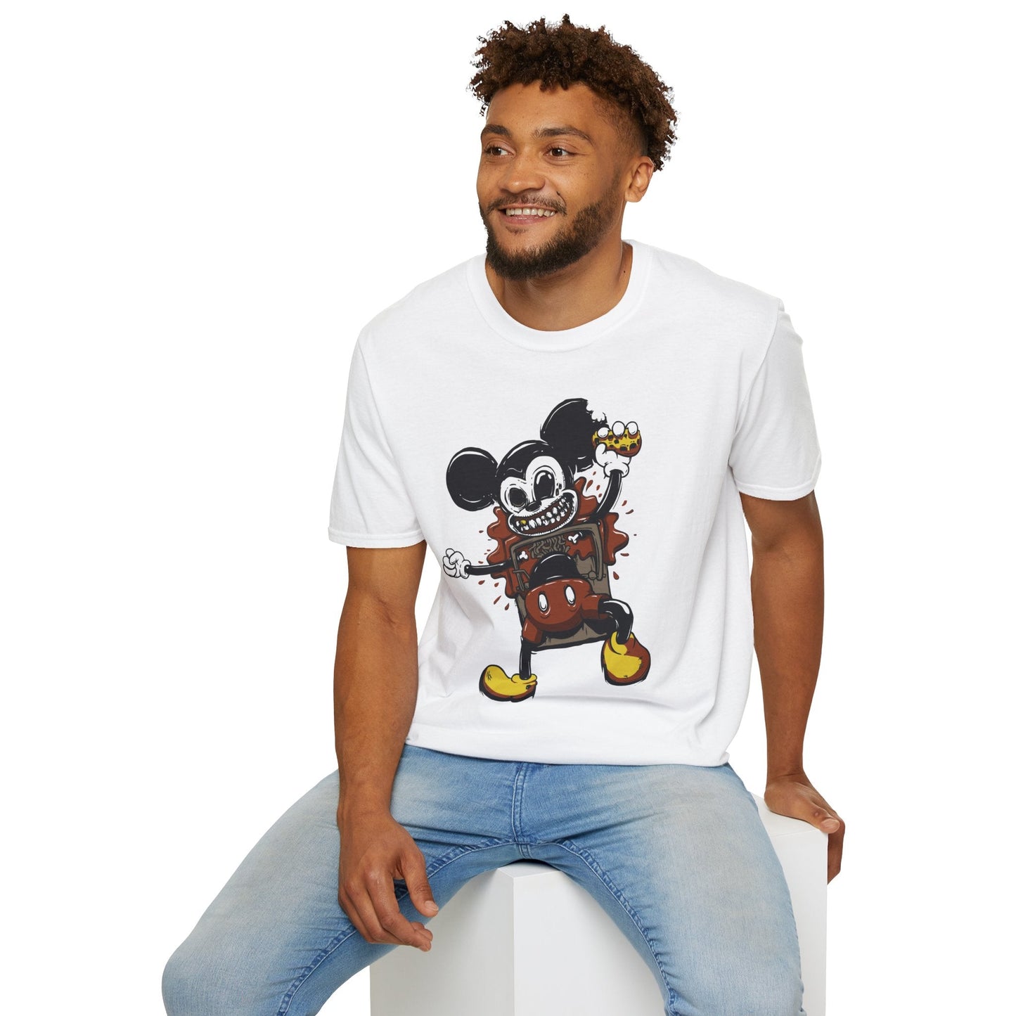 Cartoon T Shirt Animation Tee Unisex Gildan Softstyle 64000 100 Percent Cotton Comfort