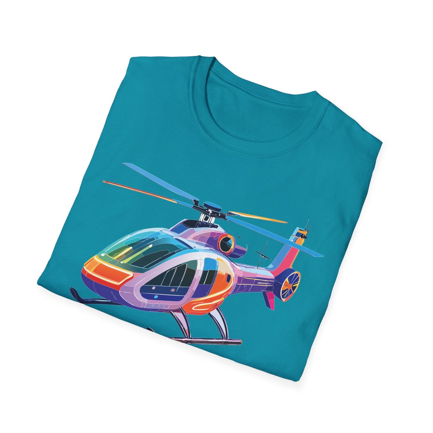 Chopper Helicopter Shirt Unisex T Shirt Softstyle 64000 100 Percent Ring Spun Cotton
