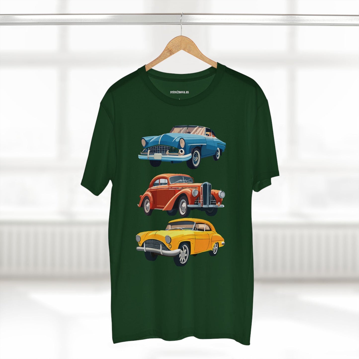 Retro Car Shirts Vintage Car Shirts RC4 Unisex Premium Cotton Tee With Original Art By Retro2Nova