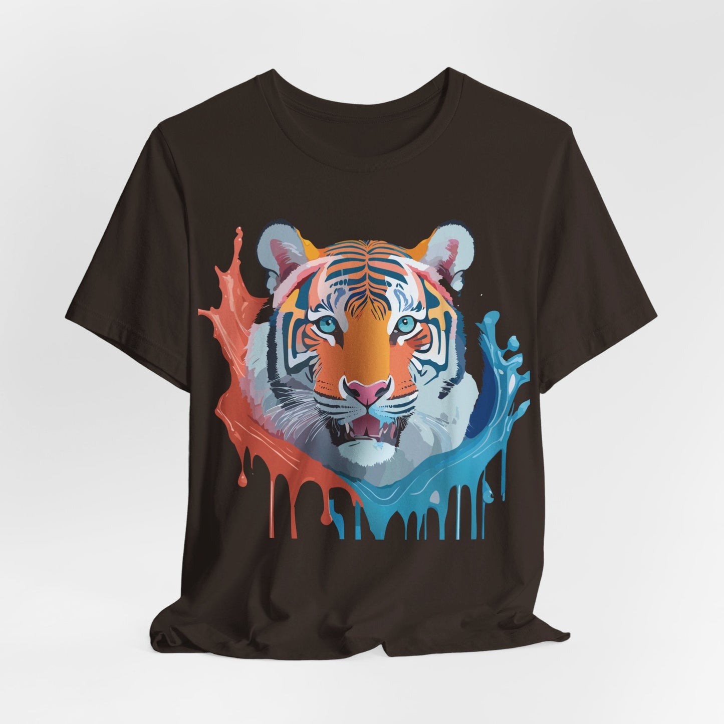 Tiger Graphic Tee Unisex Jersey Short Sleeve With Vintage Inspired Artwork By Adelpha