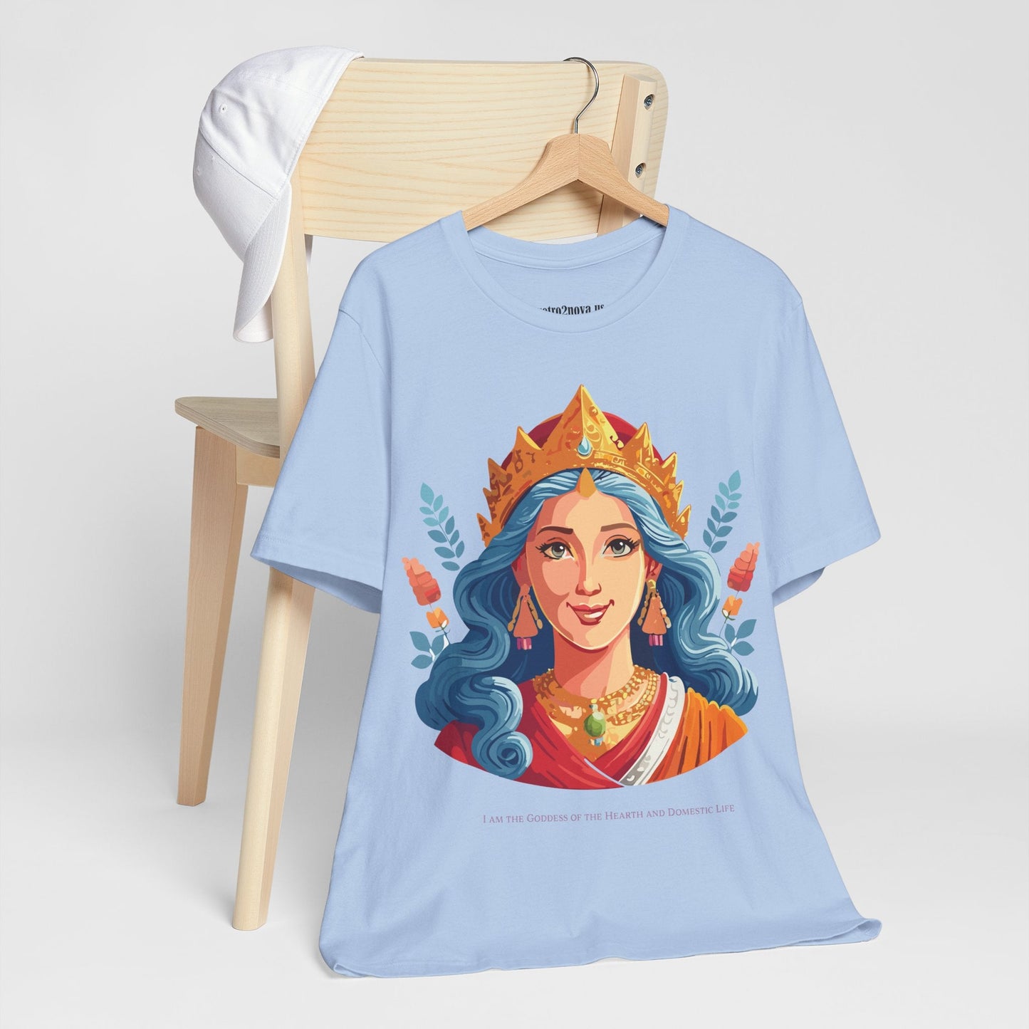Goddess Graphic Cotton T Shirt Unisex Jersey Short Sleeve Original Art by Retro2Nova